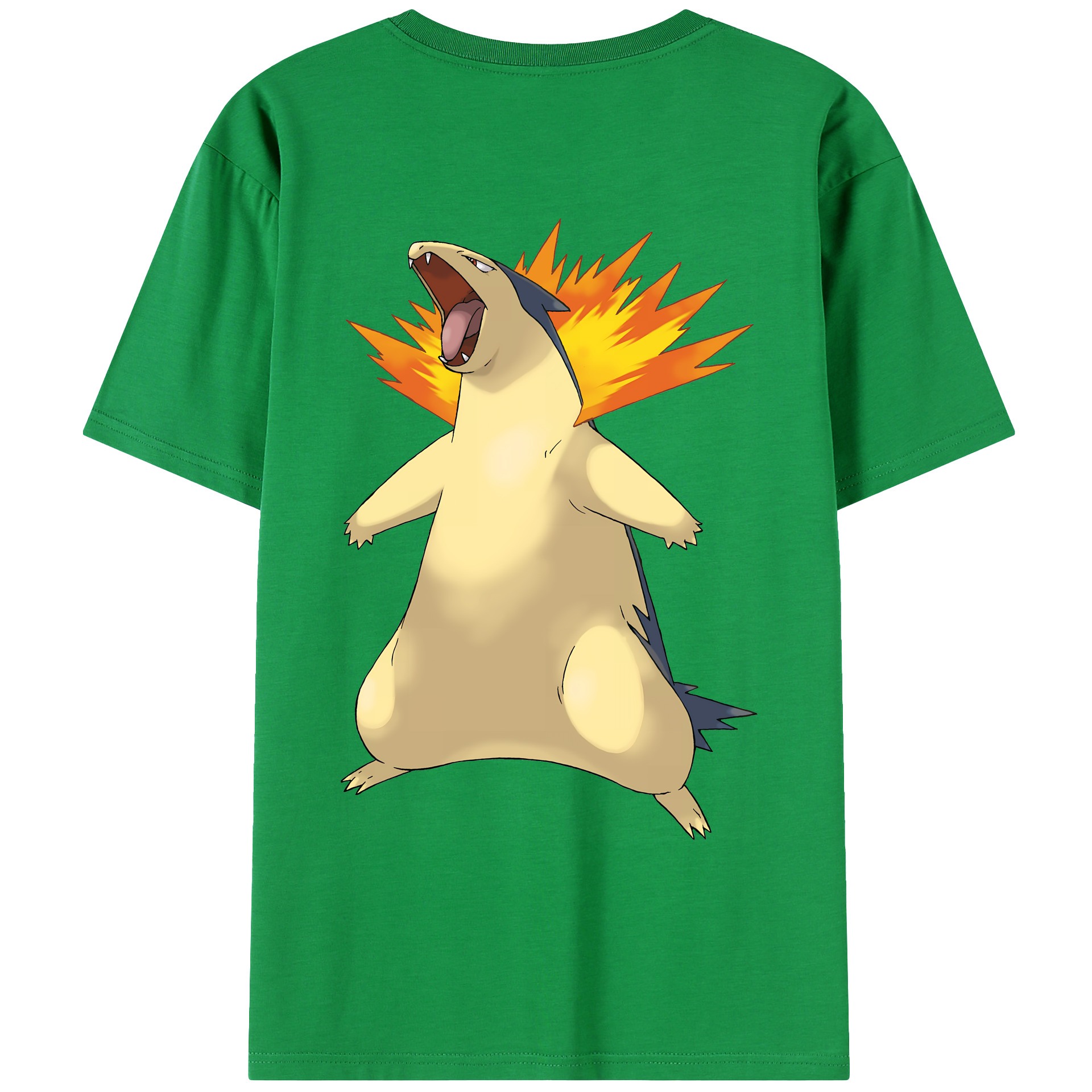 （画像用） ポケットモンスター Pokémon 綿100％ メンズ半袖Tシャツ（バックプリント） 通気性