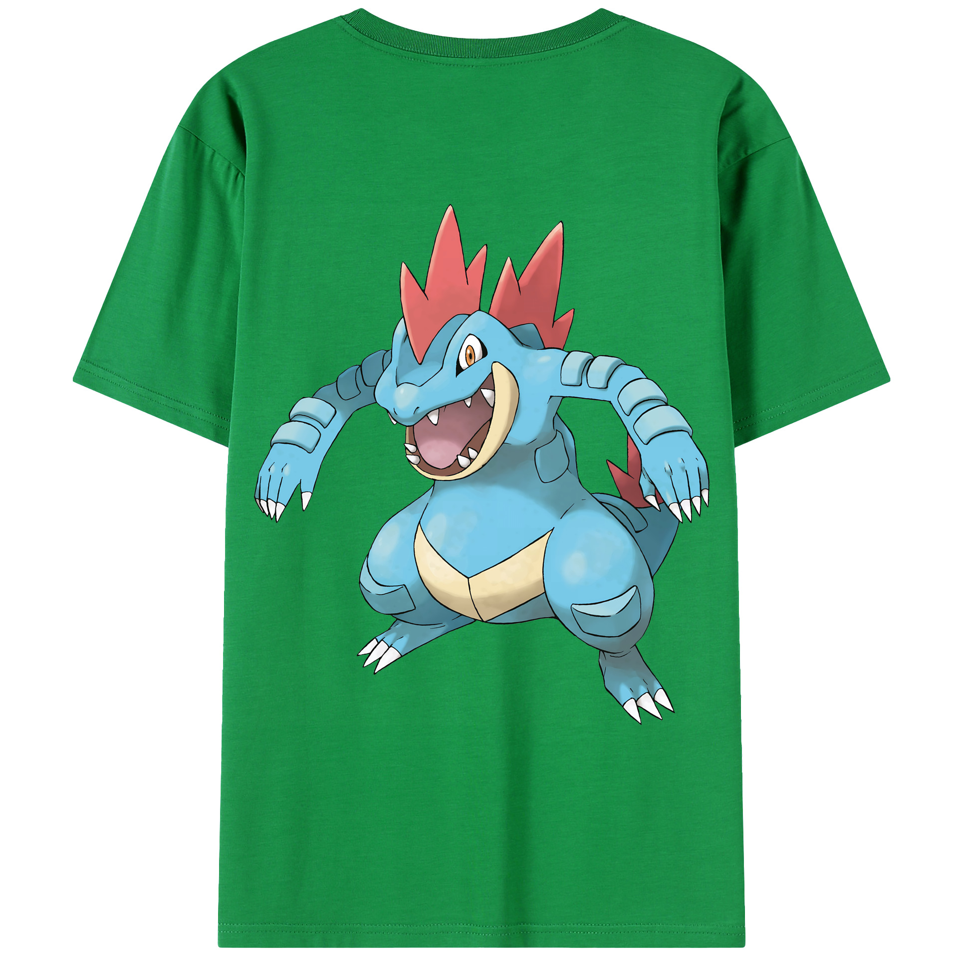 （画像用） ポケットモンスター Pokémon 綿100％ メンズ半袖Tシャツ（バックプリント） 通気性