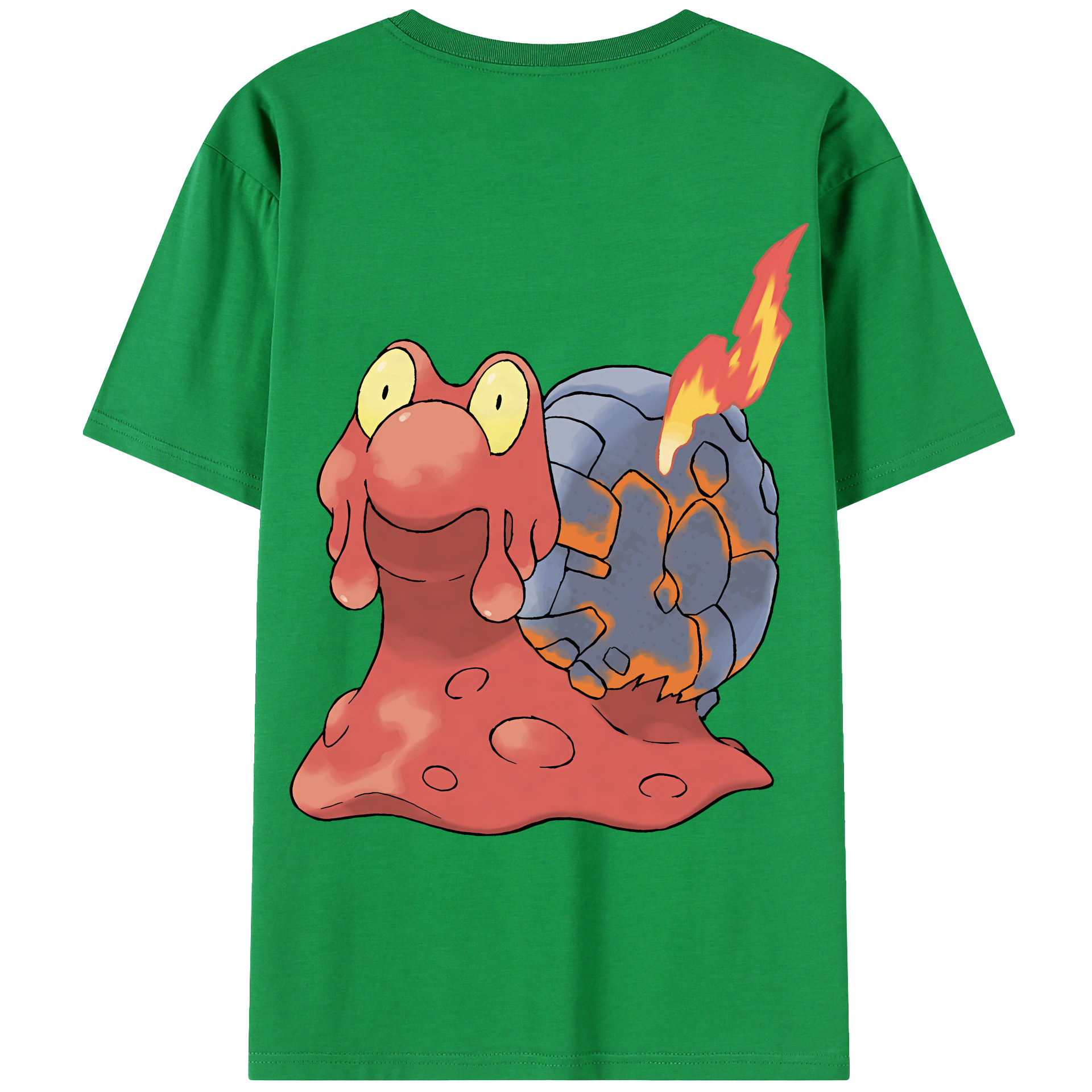 （画像用） ポケットモンスター Pokémon 綿100％ メンズ半袖Tシャツ（バックプリント） 通気性