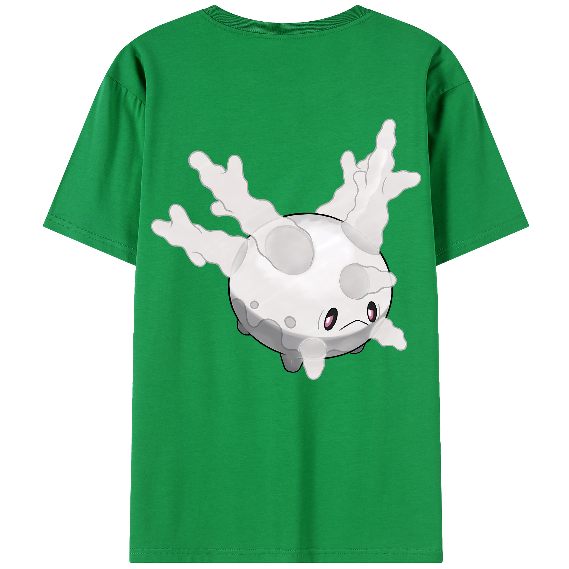 （画像用） ポケットモンスター Pokémon 綿100％ メンズ半袖Tシャツ（バックプリント） 通気性