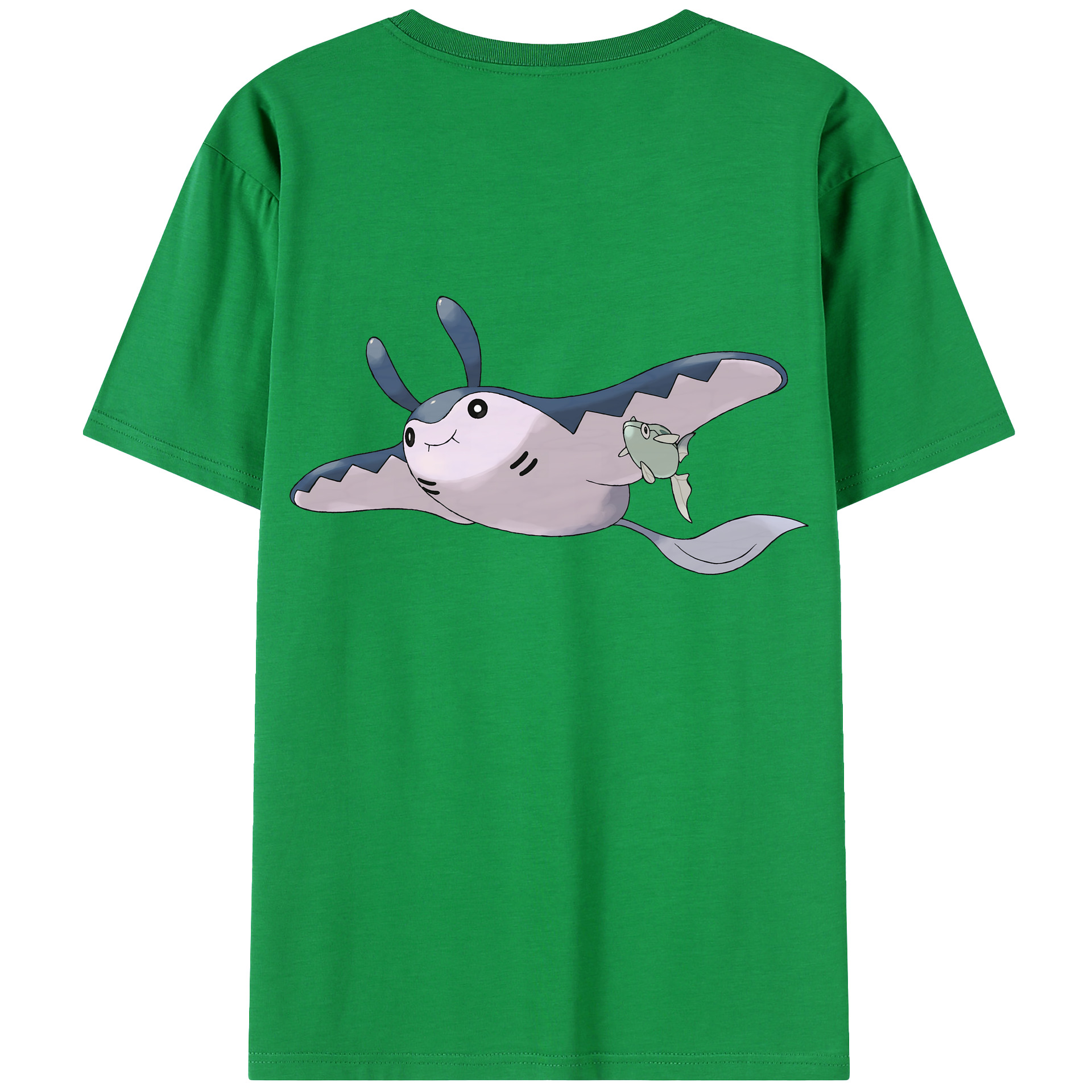 （画像用） ポケットモンスター Pokémon 綿100％ メンズ半袖Tシャツ（バックプリント） 通気性