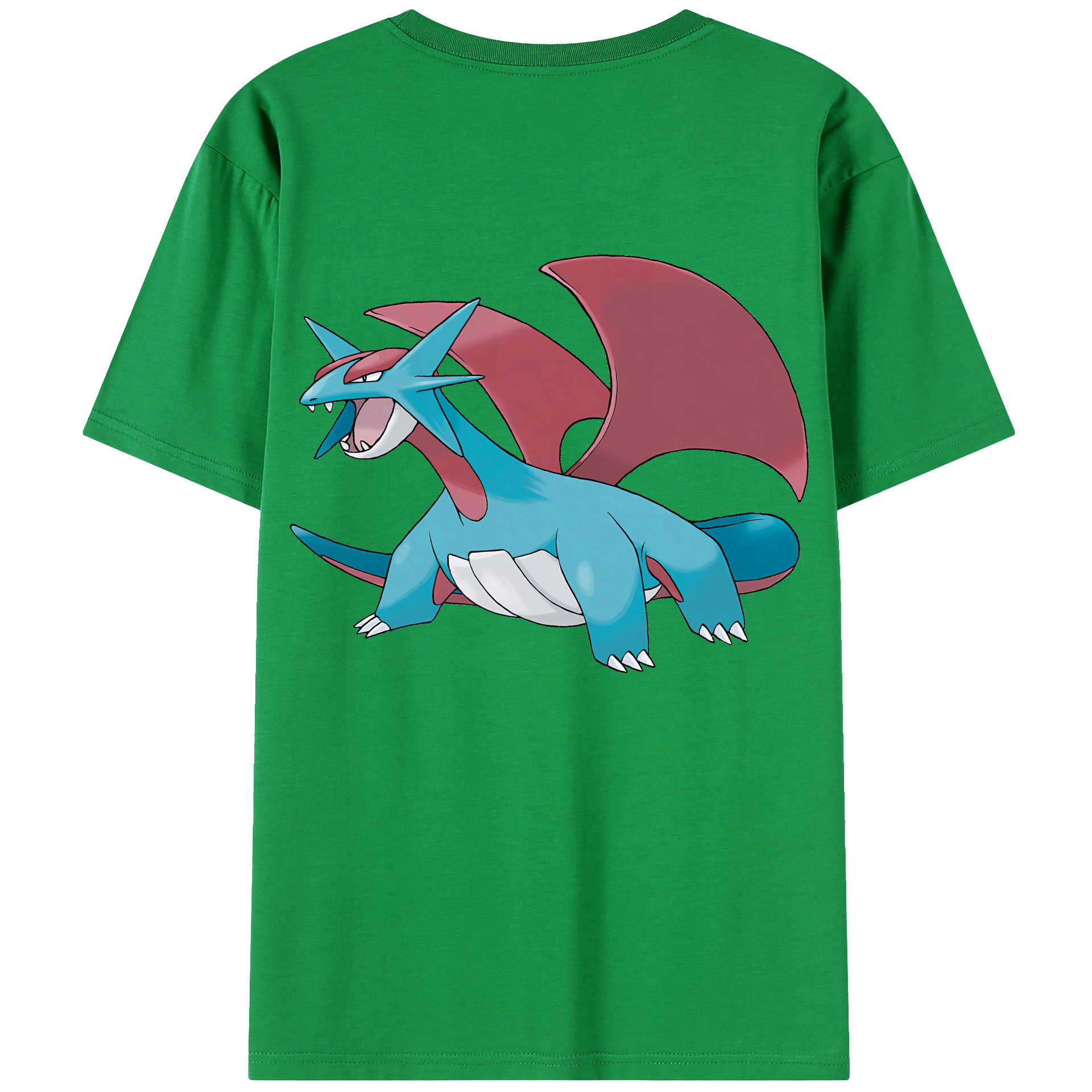 （画像用） ポケットモンスター Pokémon 綿100％ メンズ半袖Tシャツ（バックプリント） 通気性