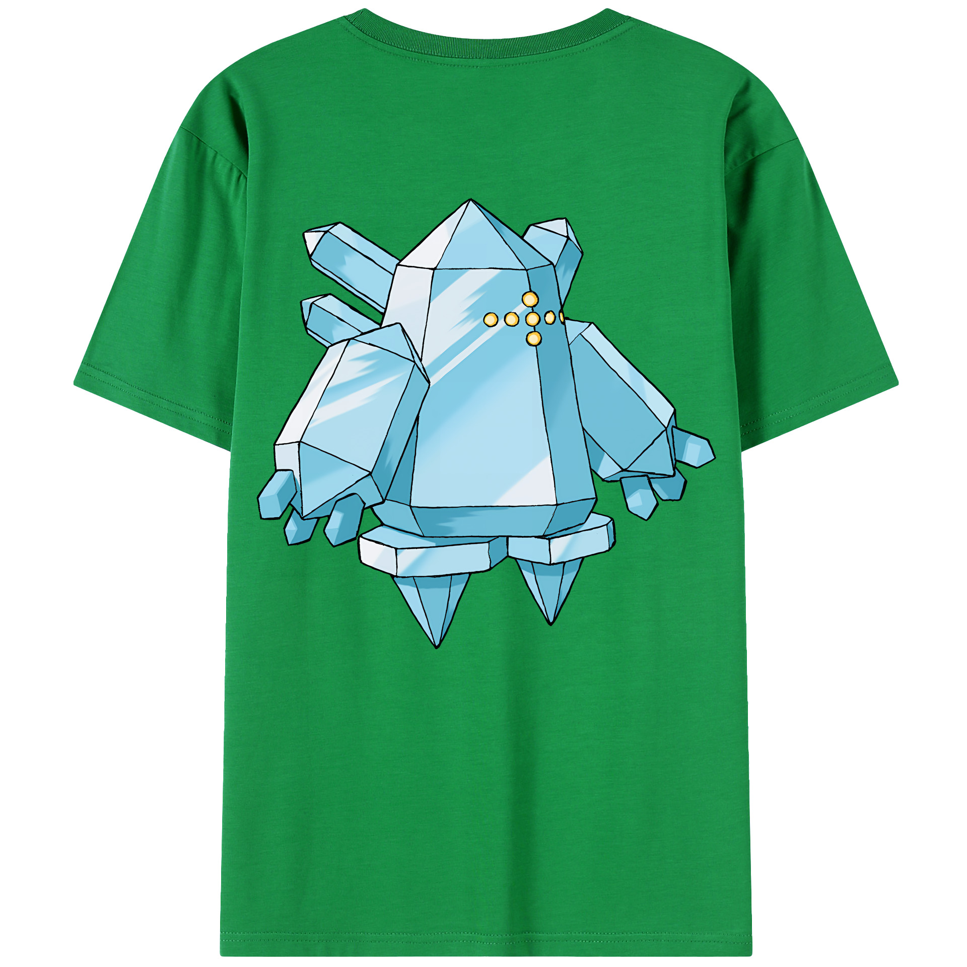 （画像用） ポケットモンスター Pokémon 綿100％ メンズ半袖Tシャツ（バックプリント） 通気性