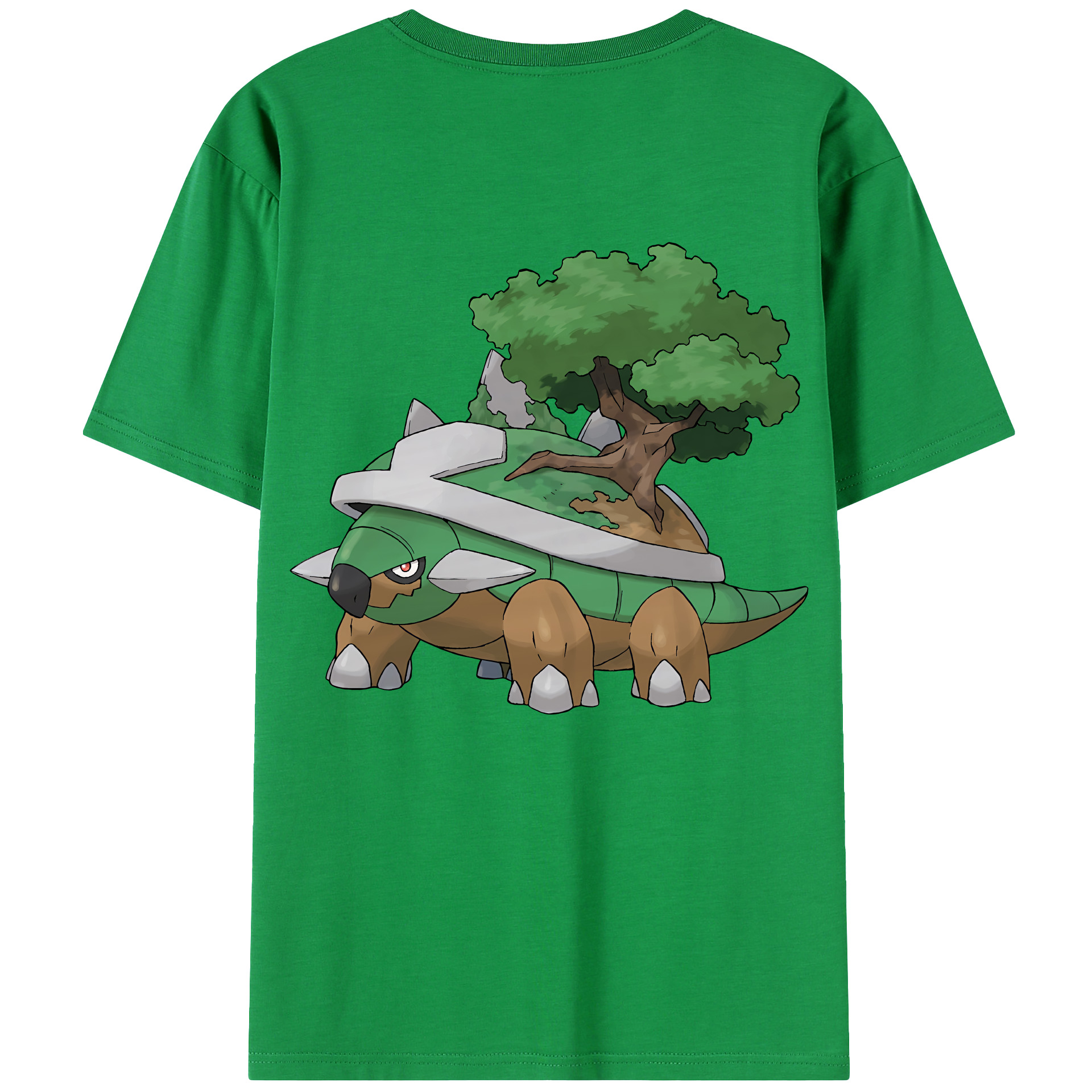 （画像用） ポケットモンスター Pokémon 綿100％ メンズ半袖Tシャツ（バックプリント） 通気性