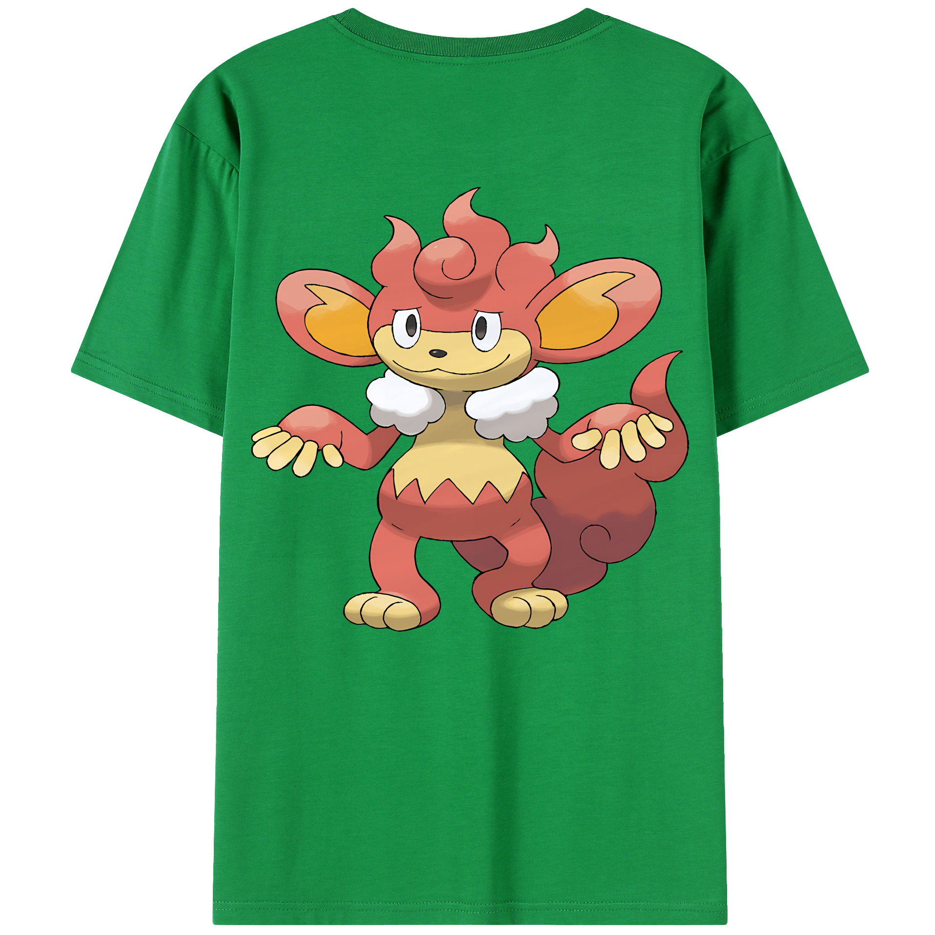 （画像用） ポケットモンスター Pokémon 綿100％ メンズ半袖Tシャツ（バックプリント） 通気性