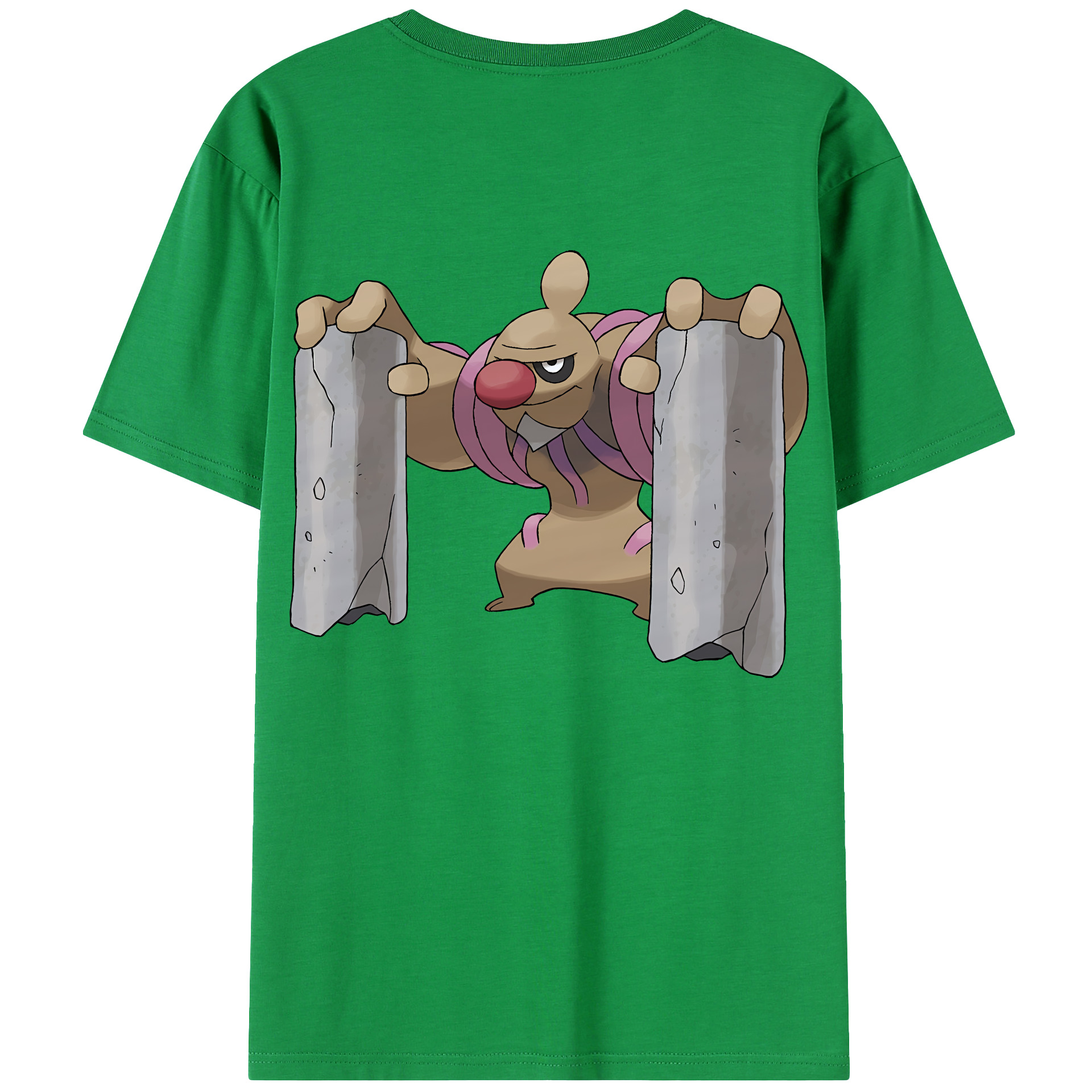 （画像用） ポケットモンスター Pokémon 綿100％ メンズ半袖Tシャツ（バックプリント） 通気性