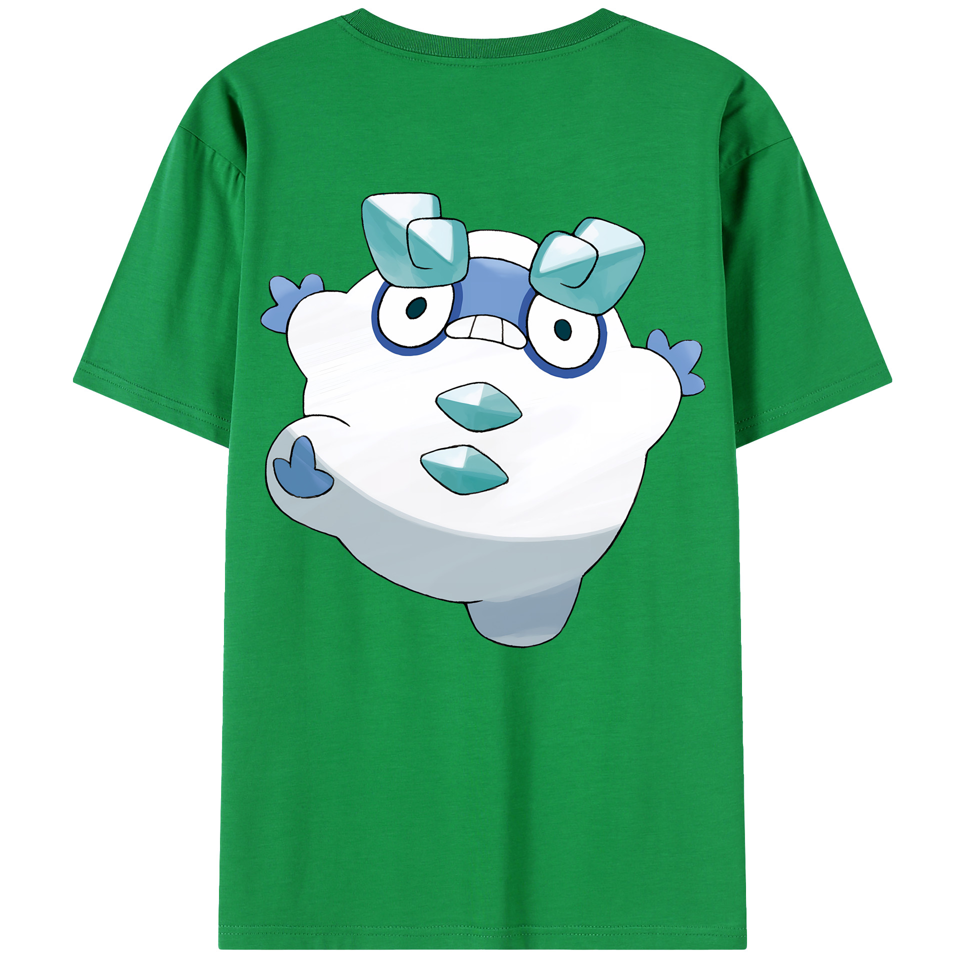 （画像用） ポケットモンスター Pokémon 綿100％ メンズ半袖Tシャツ（バックプリント） 通気性