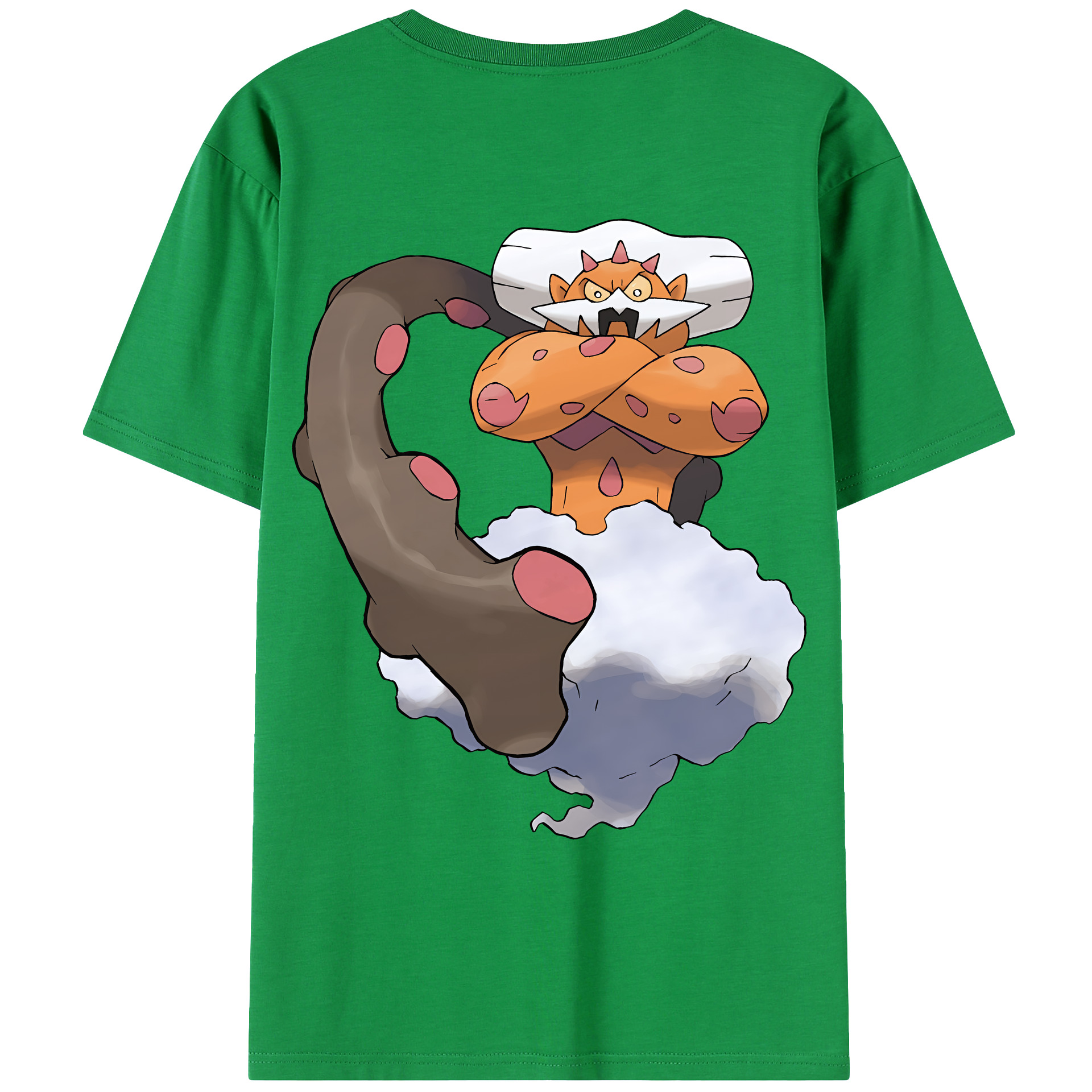 （画像用） ポケットモンスター Pokémon 綿100％ メンズ半袖Tシャツ（バックプリント） 通気性