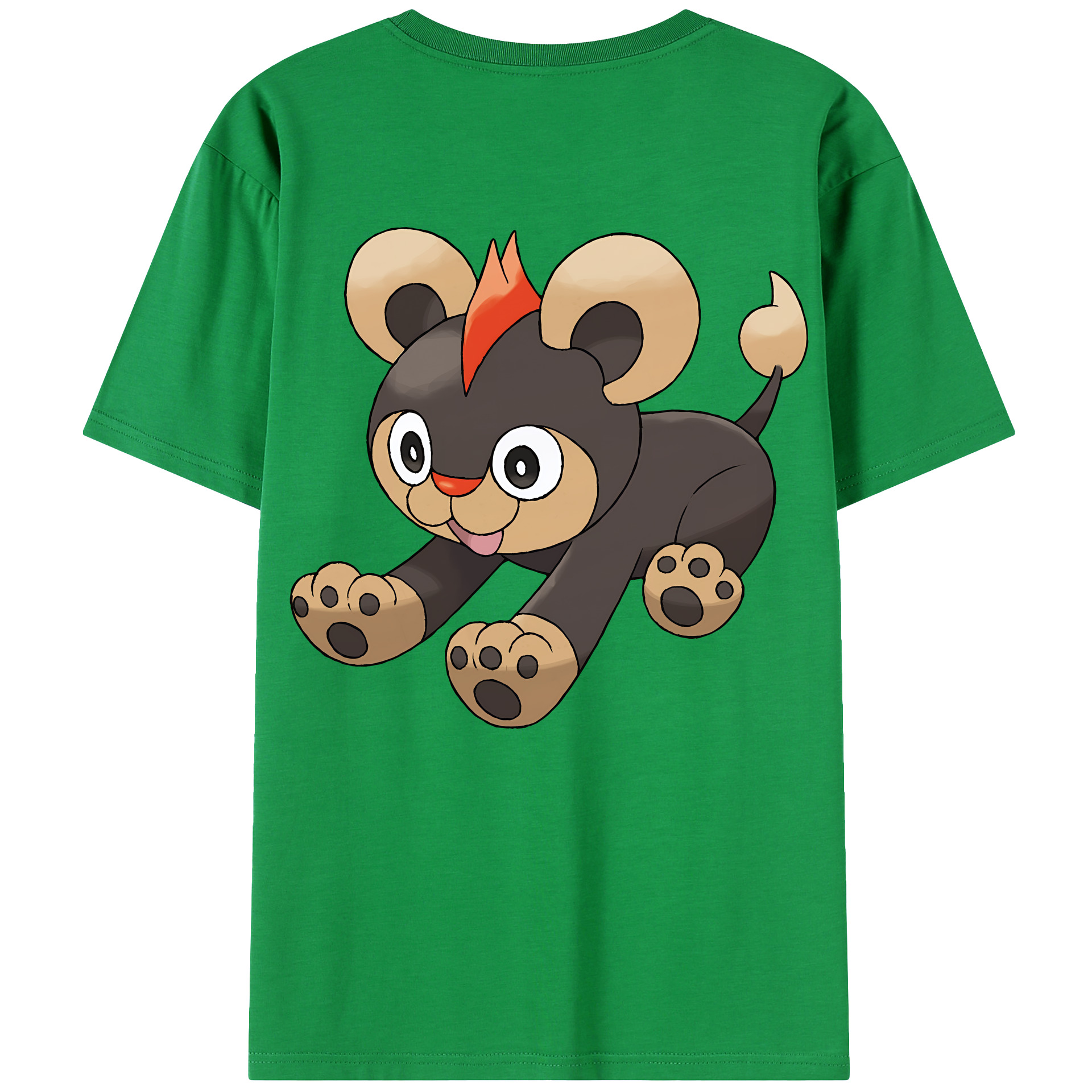 （画像用） ポケットモンスター Pokémon 綿100％ メンズ半袖Tシャツ（バックプリント） 通気性