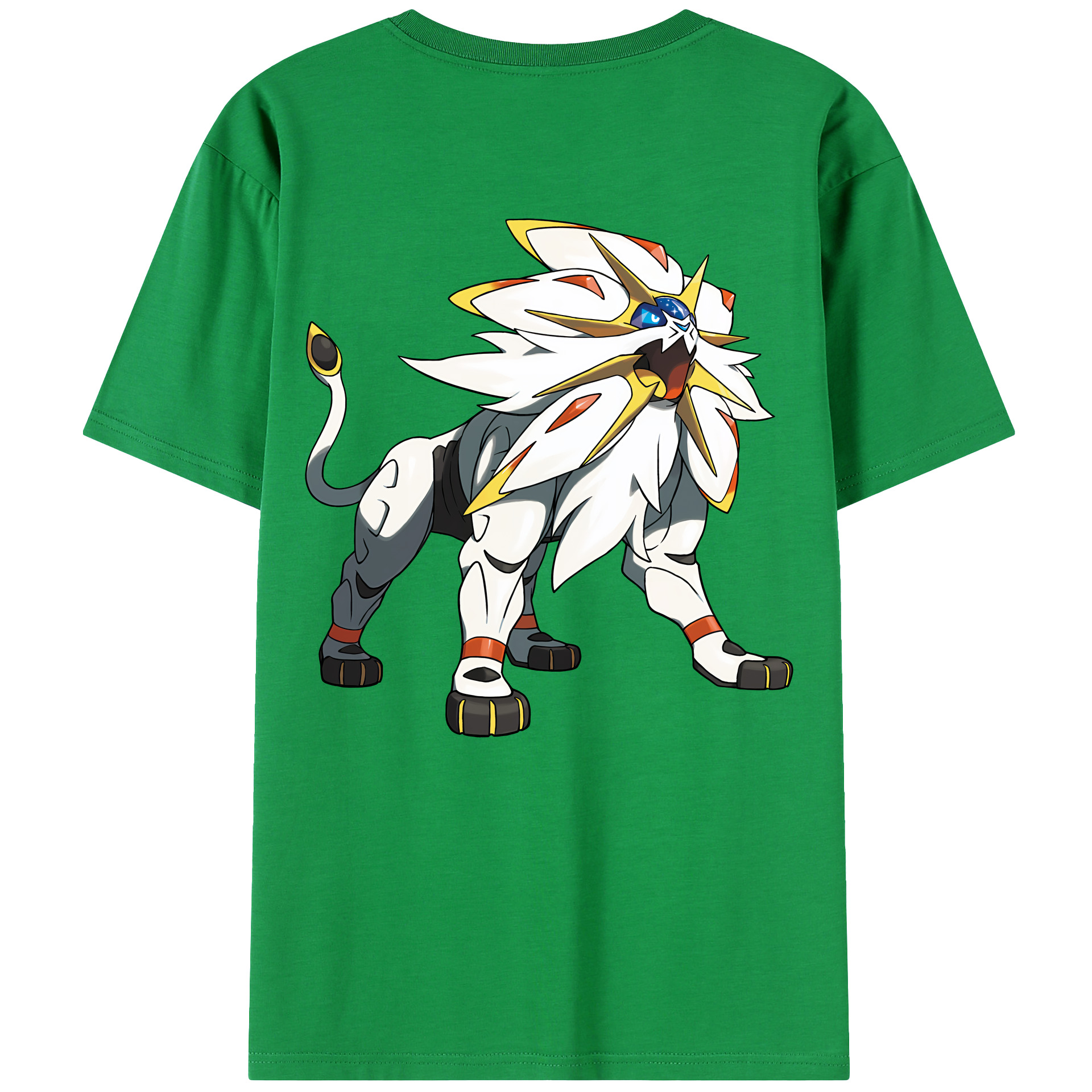 （画像用） ポケットモンスター Pokémon 綿100％ メンズ半袖Tシャツ（バックプリント） 通気性