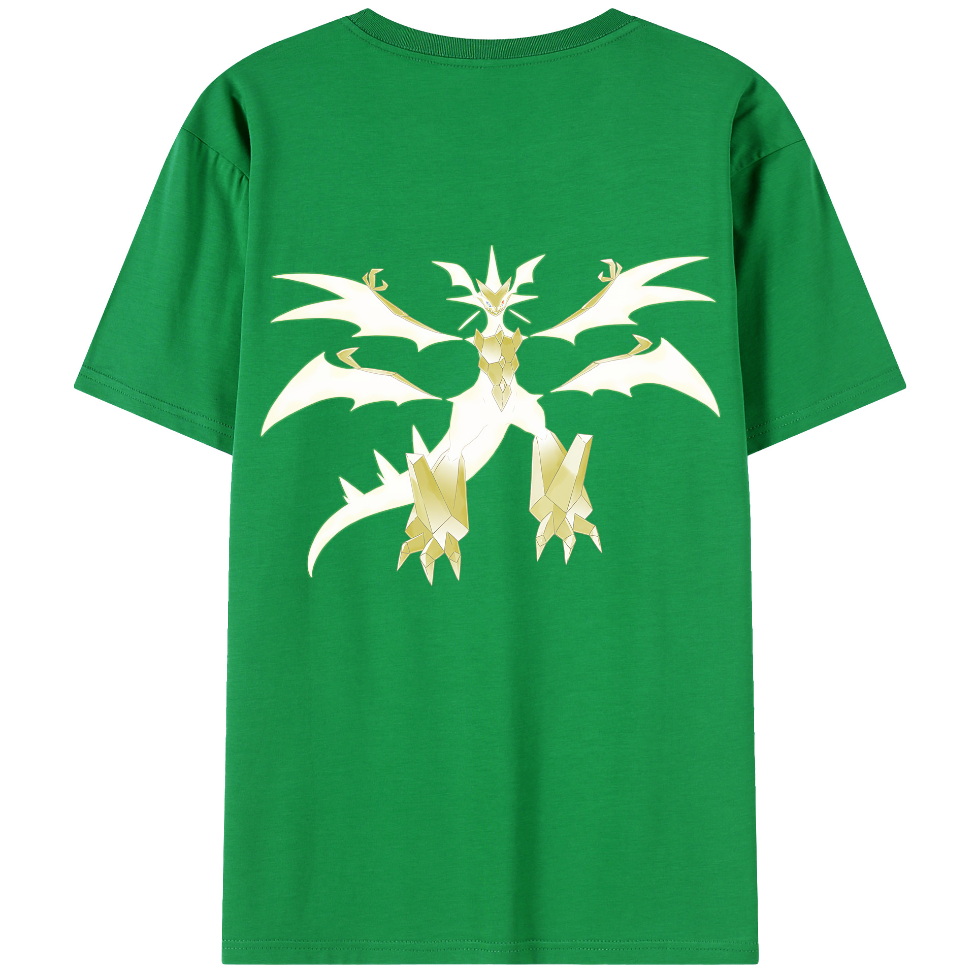 （画像用） ポケットモンスター Pokémon 綿100％ メンズ半袖Tシャツ（バックプリント） 通気性