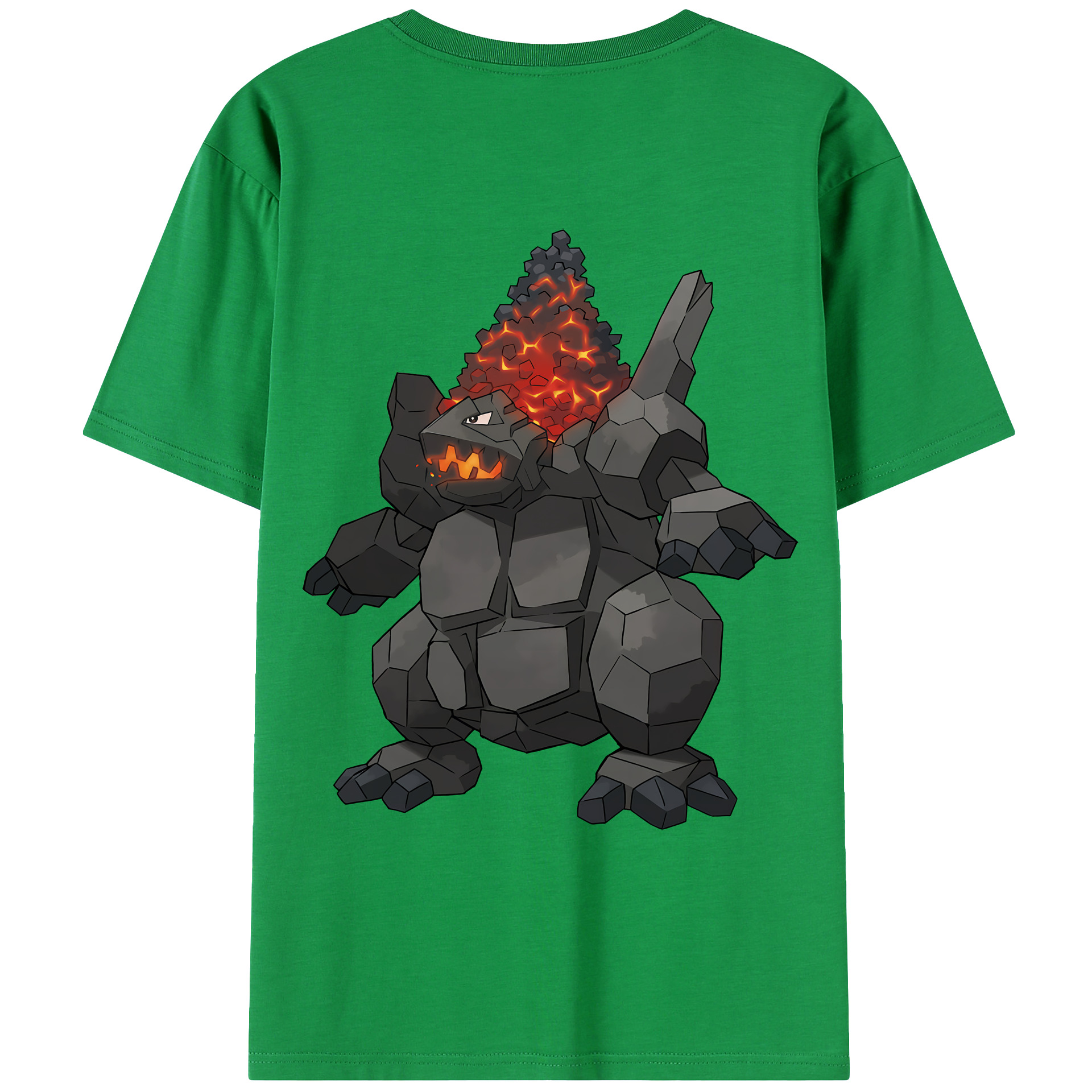 （画像用） ポケットモンスター Pokémon 綿100％ メンズ半袖Tシャツ（バックプリント） 通気性