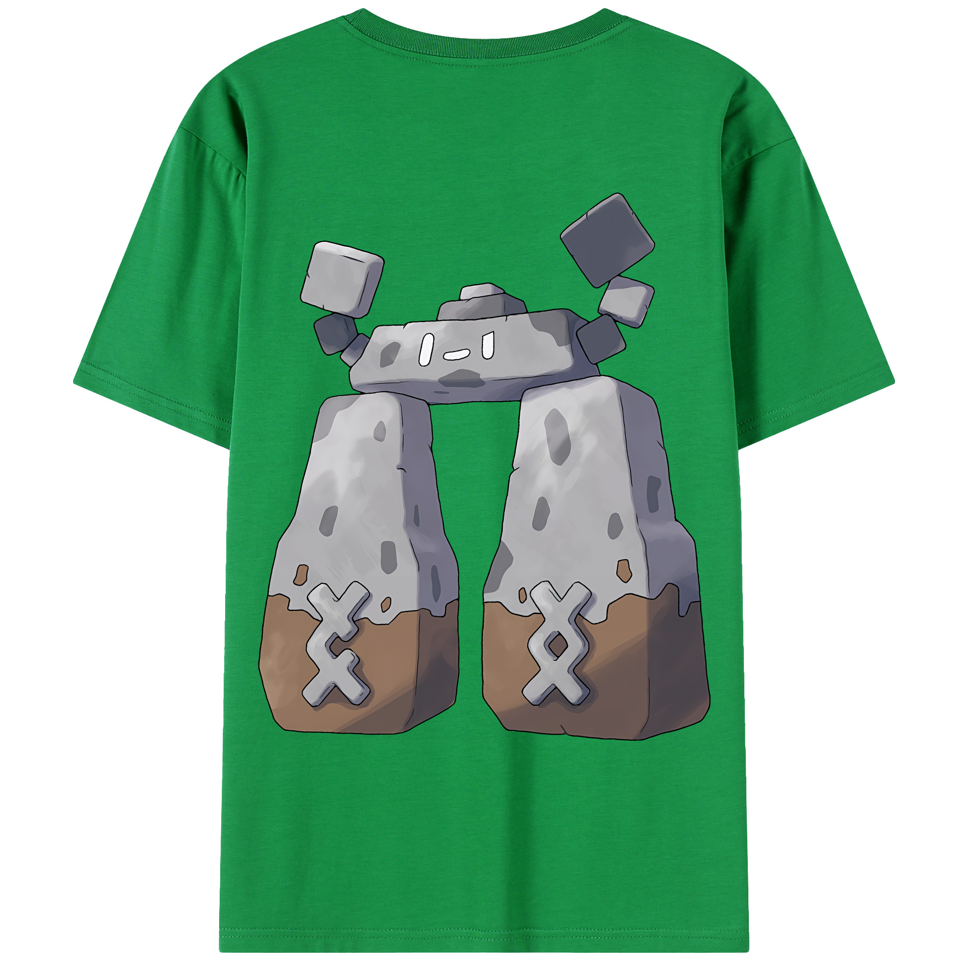 （画像用） ポケットモンスター Pokémon 綿100％ メンズ半袖Tシャツ（バックプリント） 通気性