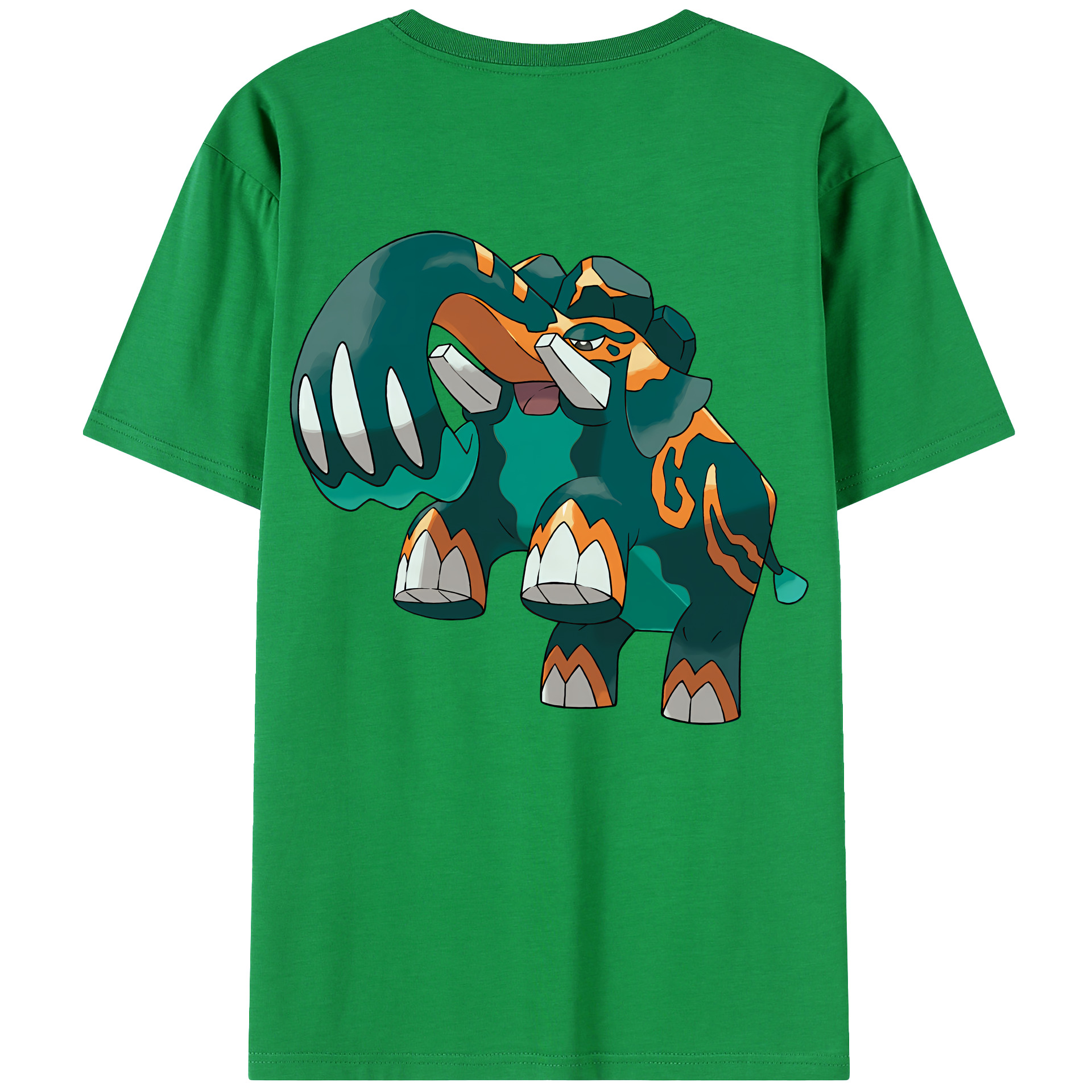 （画像用） ポケットモンスター Pokémon 綿100％ メンズ半袖Tシャツ（バックプリント） 通気性