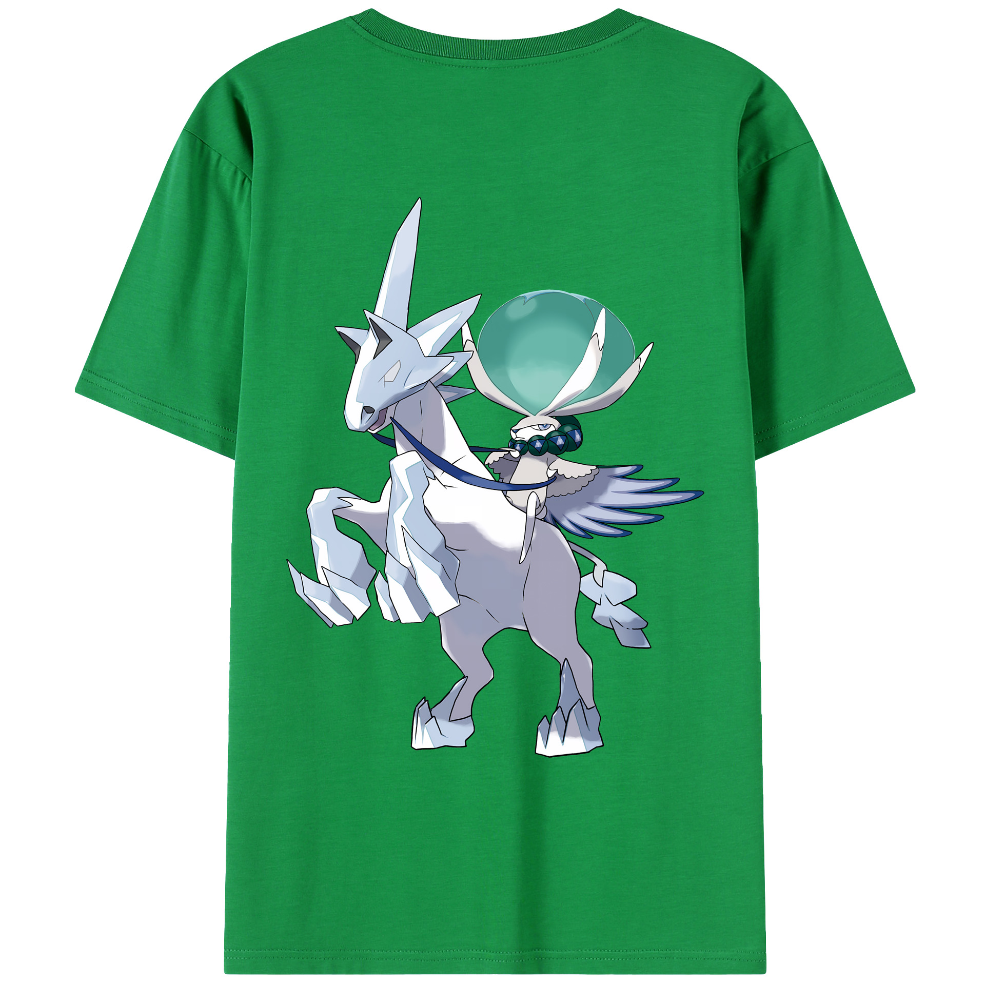 （画像用） ポケットモンスター Pokémon 綿100％ メンズ半袖Tシャツ（バックプリント） 通気性