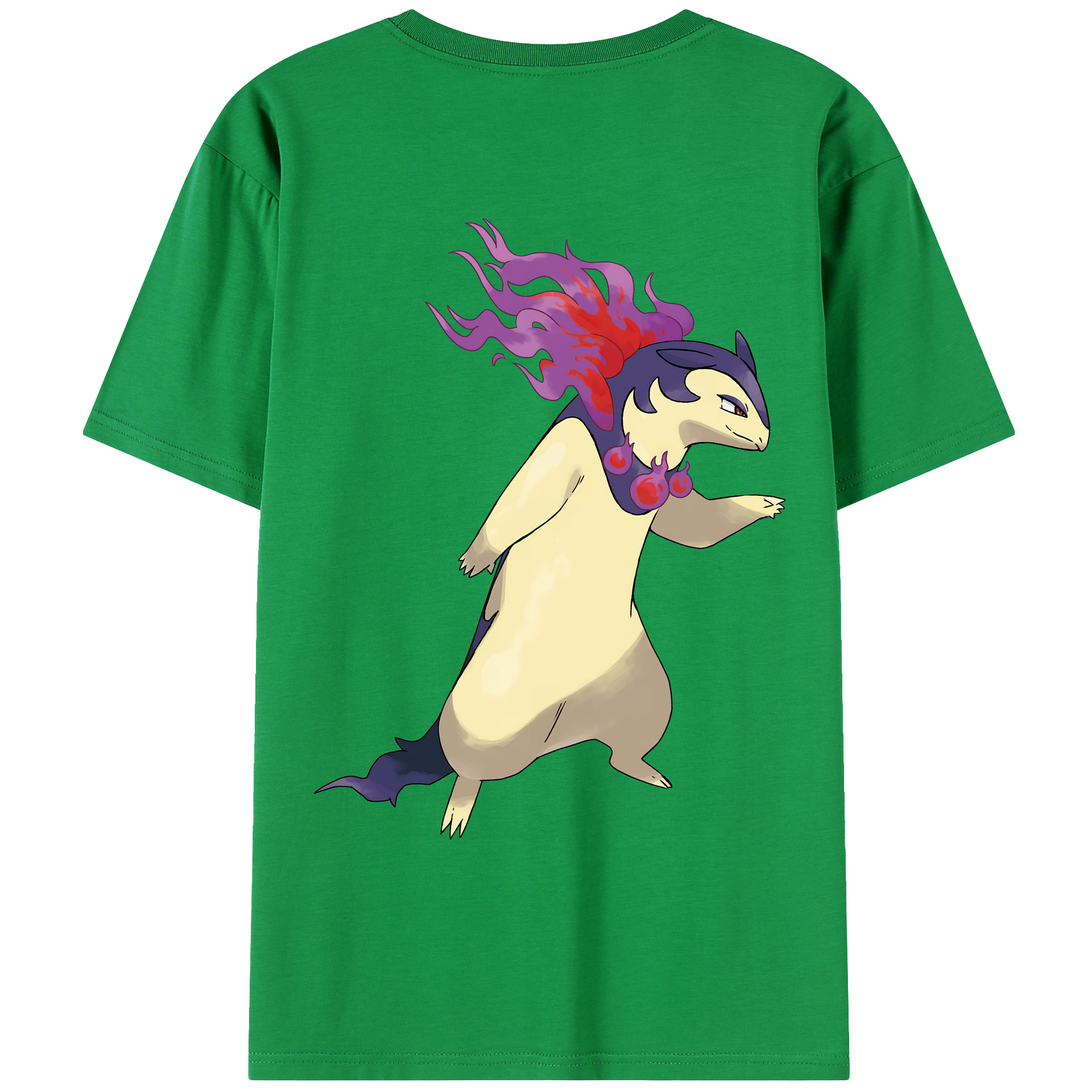 （画像用） ポケットモンスター Pokémon 綿100％ メンズ半袖Tシャツ（バックプリント） 通気性