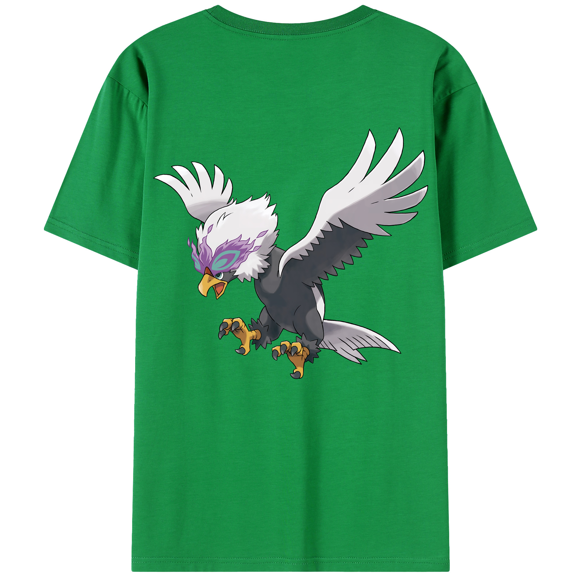 （画像用） ポケットモンスター Pokémon 綿100％ メンズ半袖Tシャツ（バックプリント） 通気性