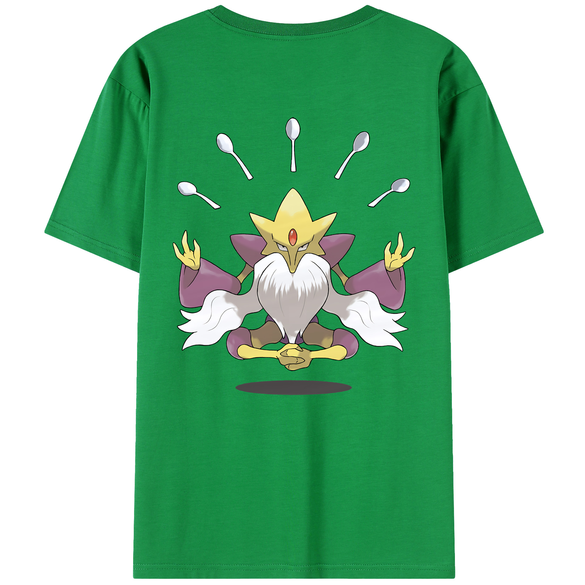 （画像用） ポケットモンスター Pokémon 綿100％ メンズ半袖Tシャツ（バックプリント） 通気性