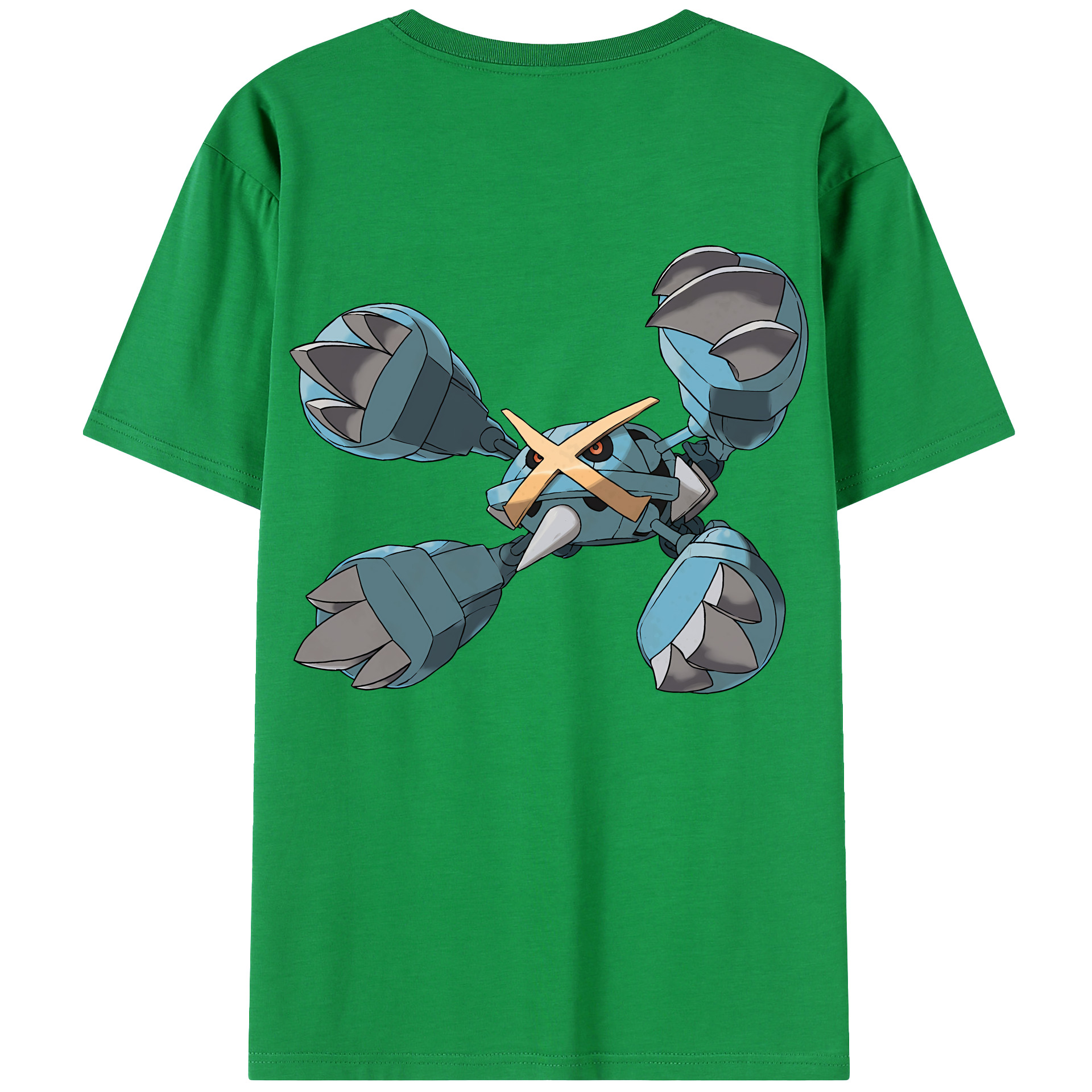 （画像用） ポケットモンスター Pokémon 綿100％ メンズ半袖Tシャツ（バックプリント） 通気性