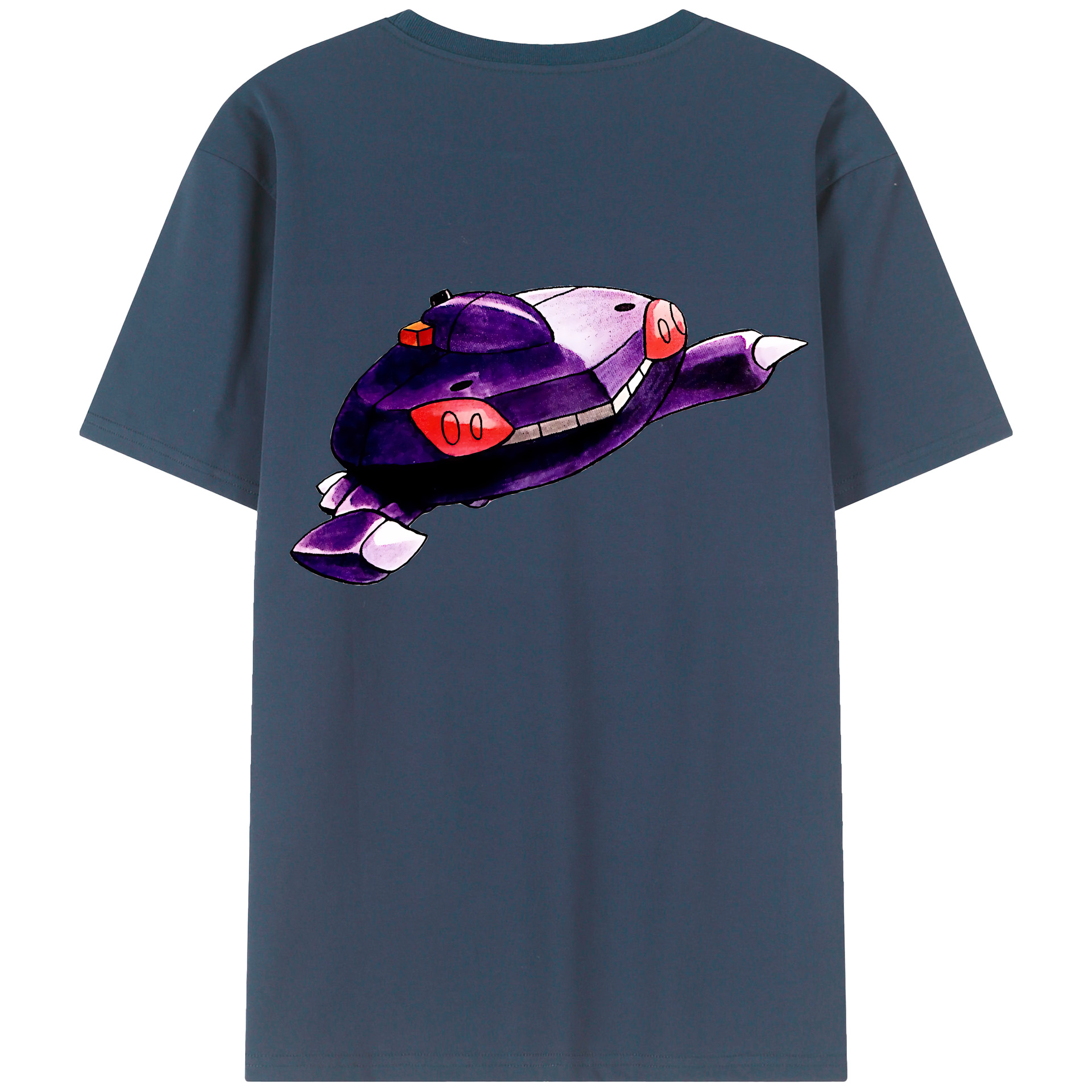 （画像用） ポケットモンスター Pokémon 綿100％ メンズ半袖Tシャツ（バックプリント） 通気性