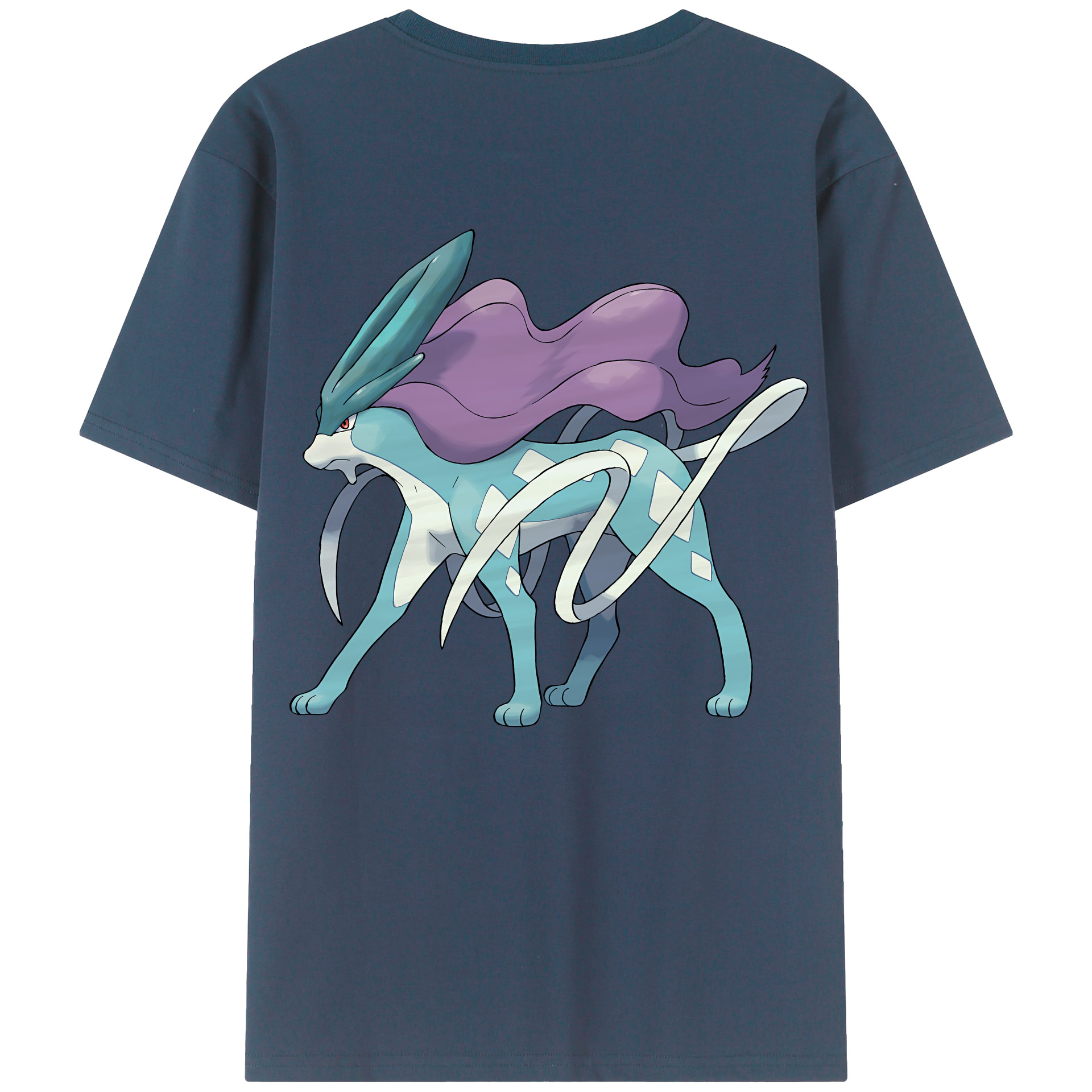 （画像用） ポケットモンスター Pokémon 綿100％ メンズ半袖Tシャツ（バックプリント） 通気性