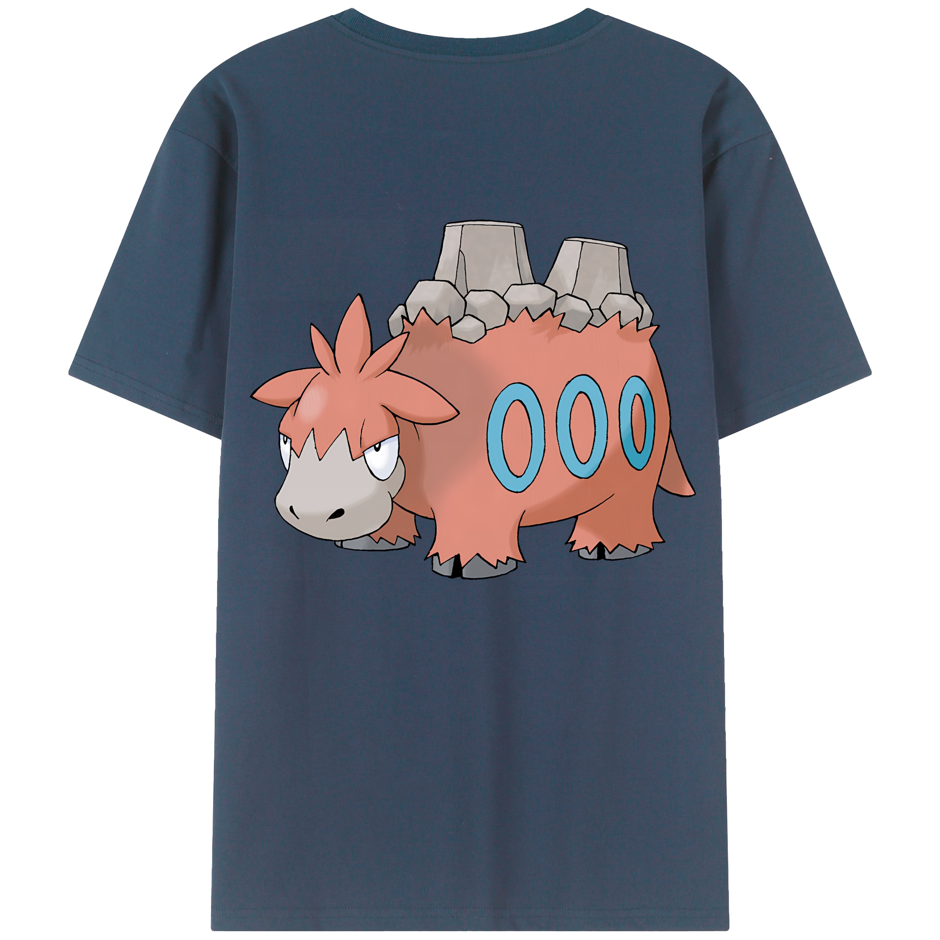 （画像用） ポケットモンスター Pokémon 綿100％ メンズ半袖Tシャツ（バックプリント） 通気性