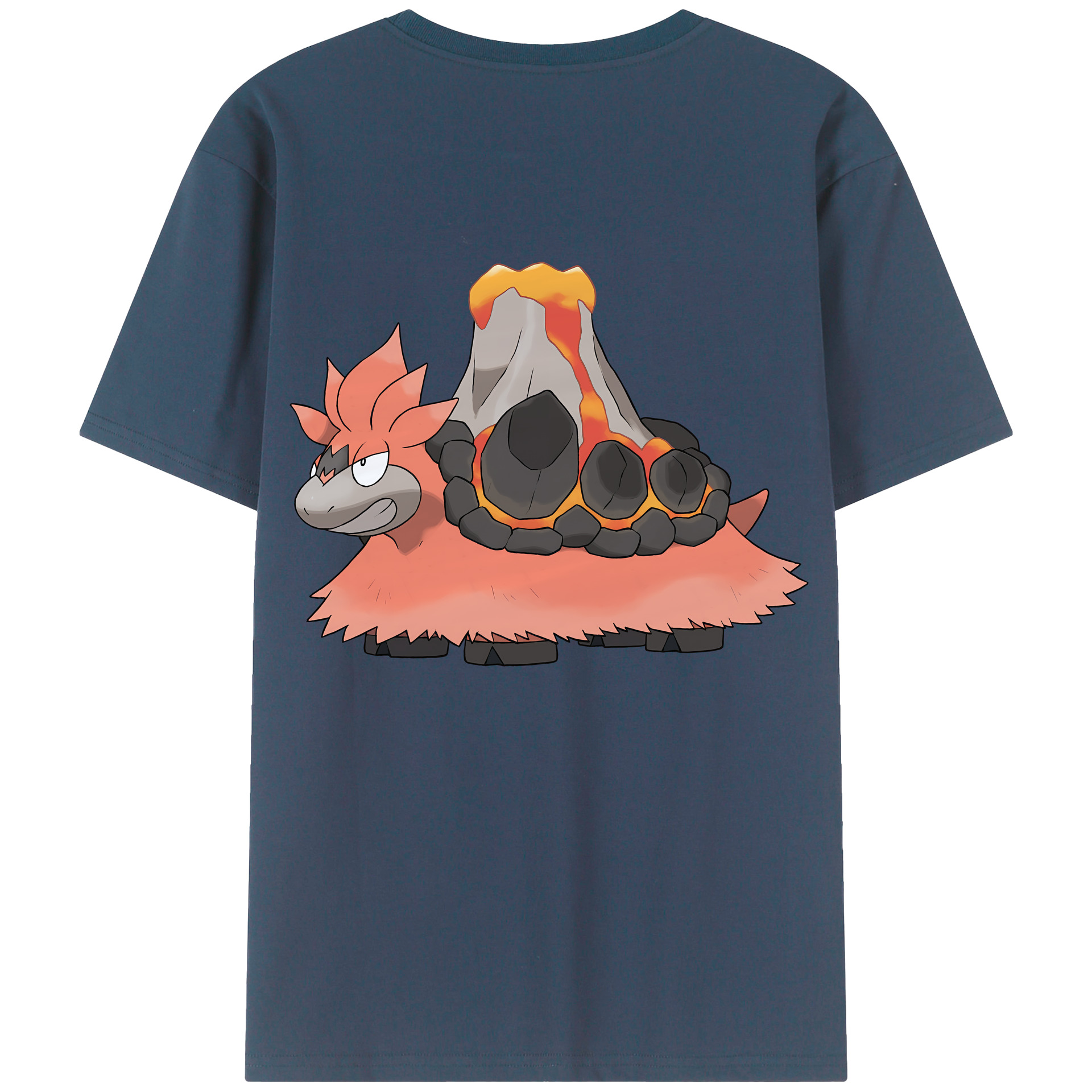 （画像用） ポケットモンスター Pokémon 綿100％ メンズ半袖Tシャツ（バックプリント） 通気性
