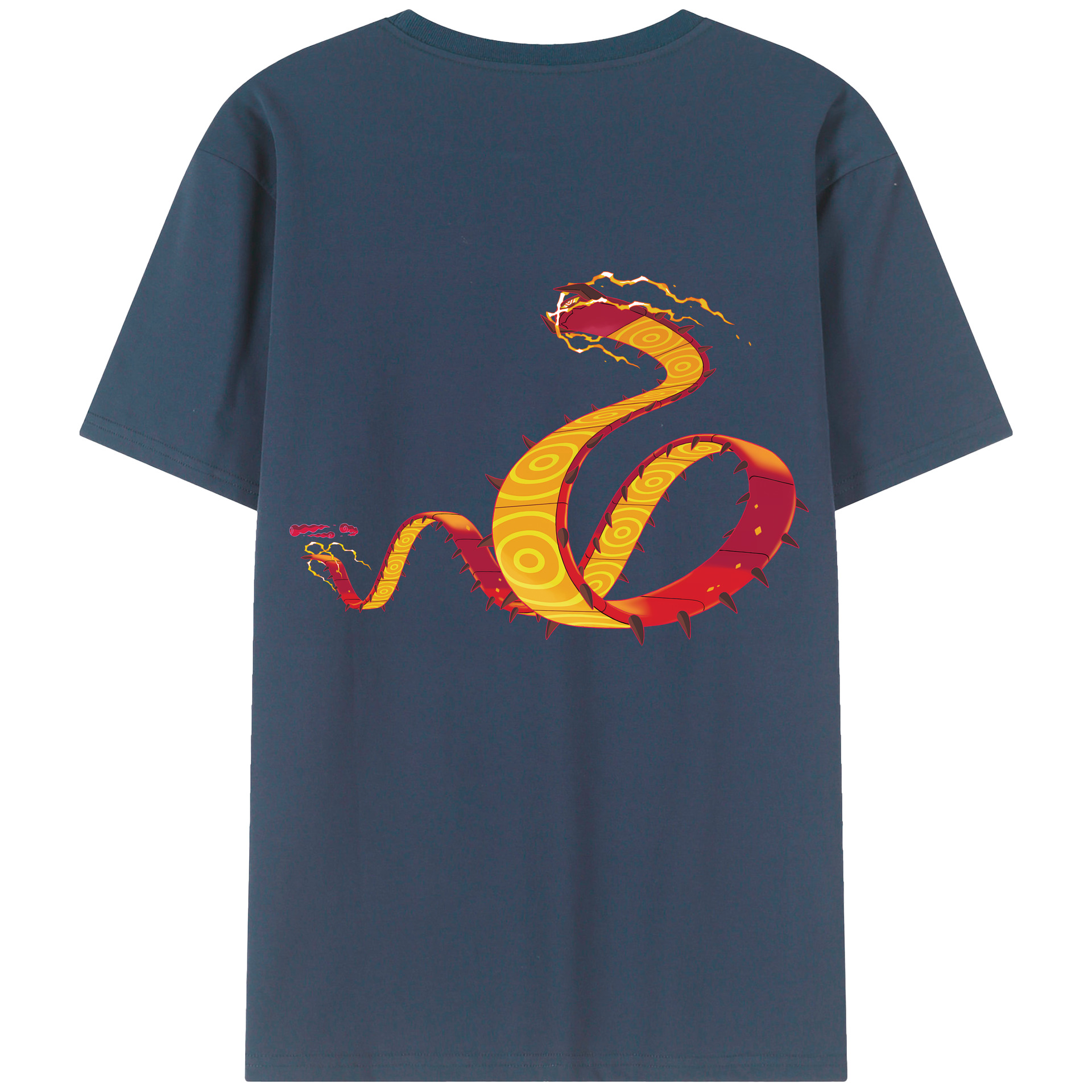 （画像用） ポケットモンスター Pokémon 綿100％ メンズ半袖Tシャツ（バックプリント） 通気性