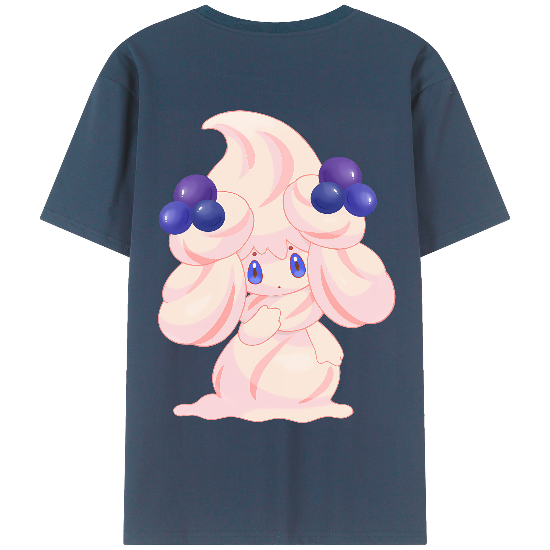 （画像用） ポケットモンスター Pokémon 綿100％ メンズ半袖Tシャツ（バックプリント） 通気性