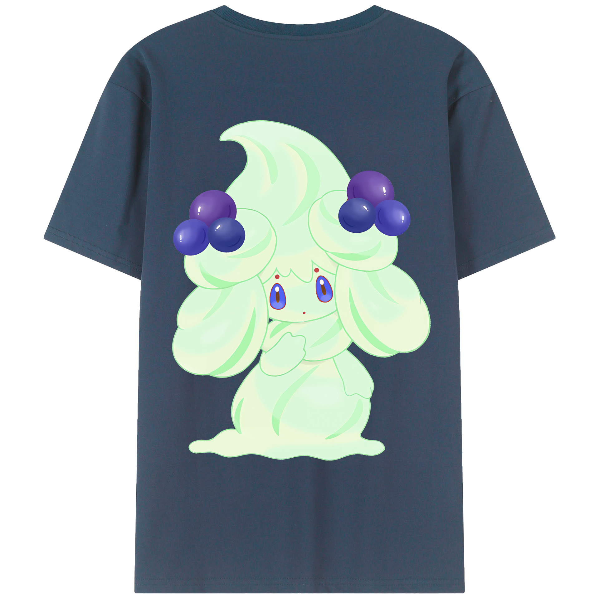 （画像用） ポケットモンスター Pokémon 綿100％ メンズ半袖Tシャツ（バックプリント） 通気性