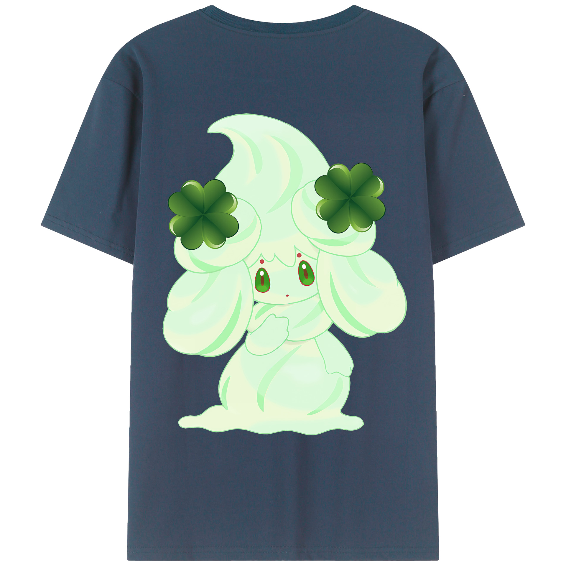 （画像用） ポケットモンスター Pokémon 綿100％ メンズ半袖Tシャツ（バックプリント） 通気性