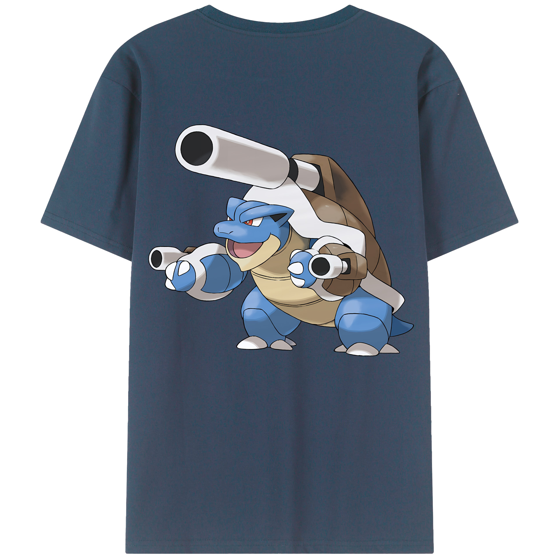 （画像用） ポケットモンスター Pokémon 綿100％ メンズ半袖Tシャツ（バックプリント） 通気性