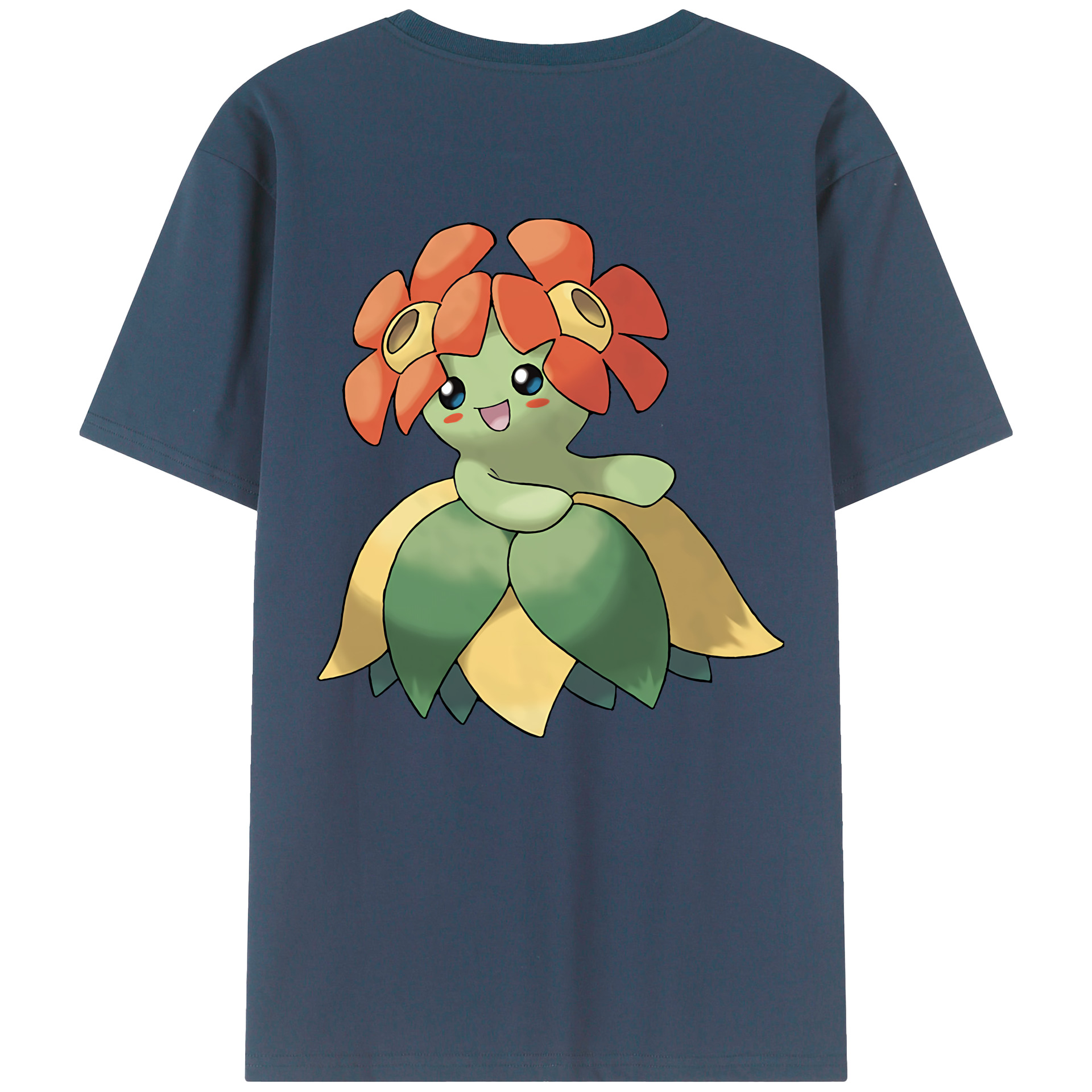 （画像用） ポケットモンスター Pokémon 綿100％ メンズ半袖Tシャツ（バックプリント） 通気性