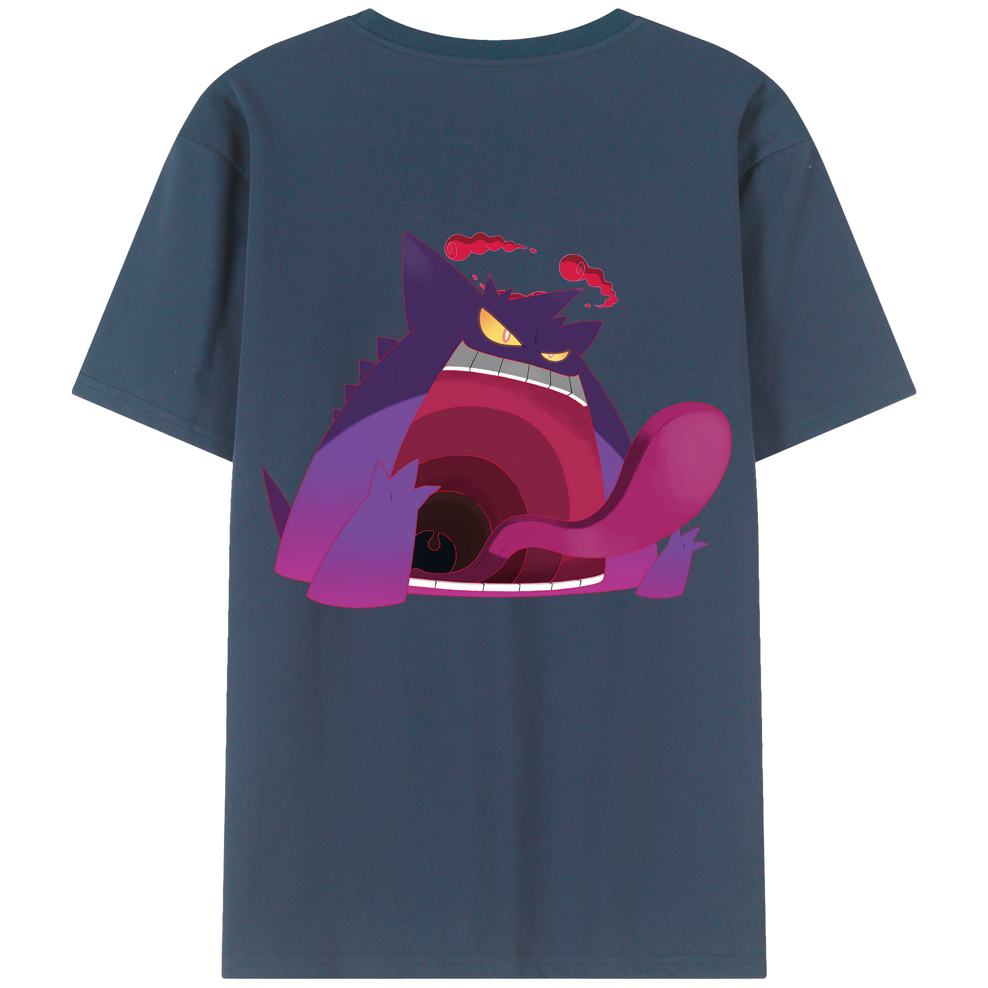 （画像用） ポケットモンスター Pokémon 綿100％ メンズ半袖Tシャツ（バックプリント） 通気性
