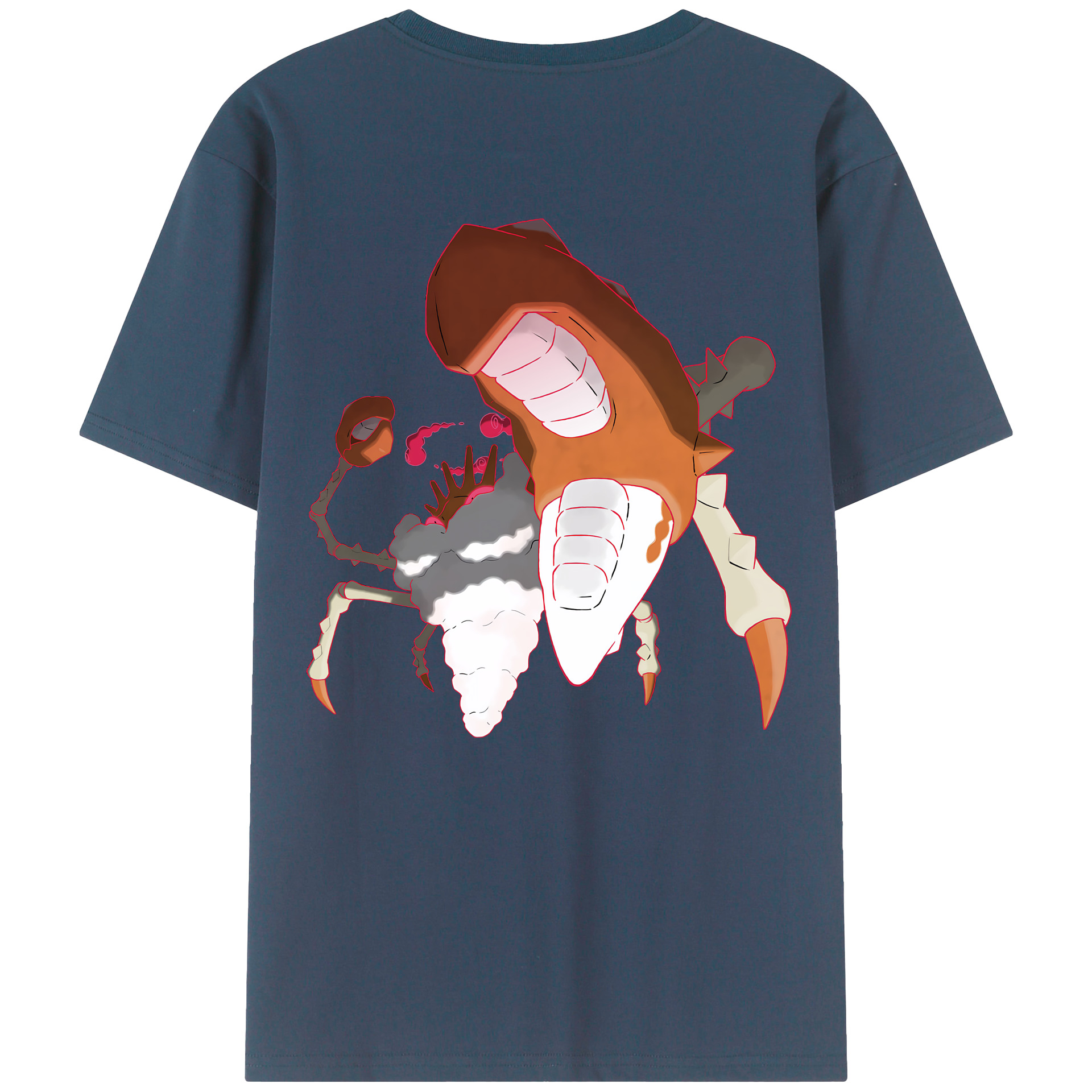 （画像用） ポケットモンスター Pokémon 綿100％ メンズ半袖Tシャツ（バックプリント） 通気性