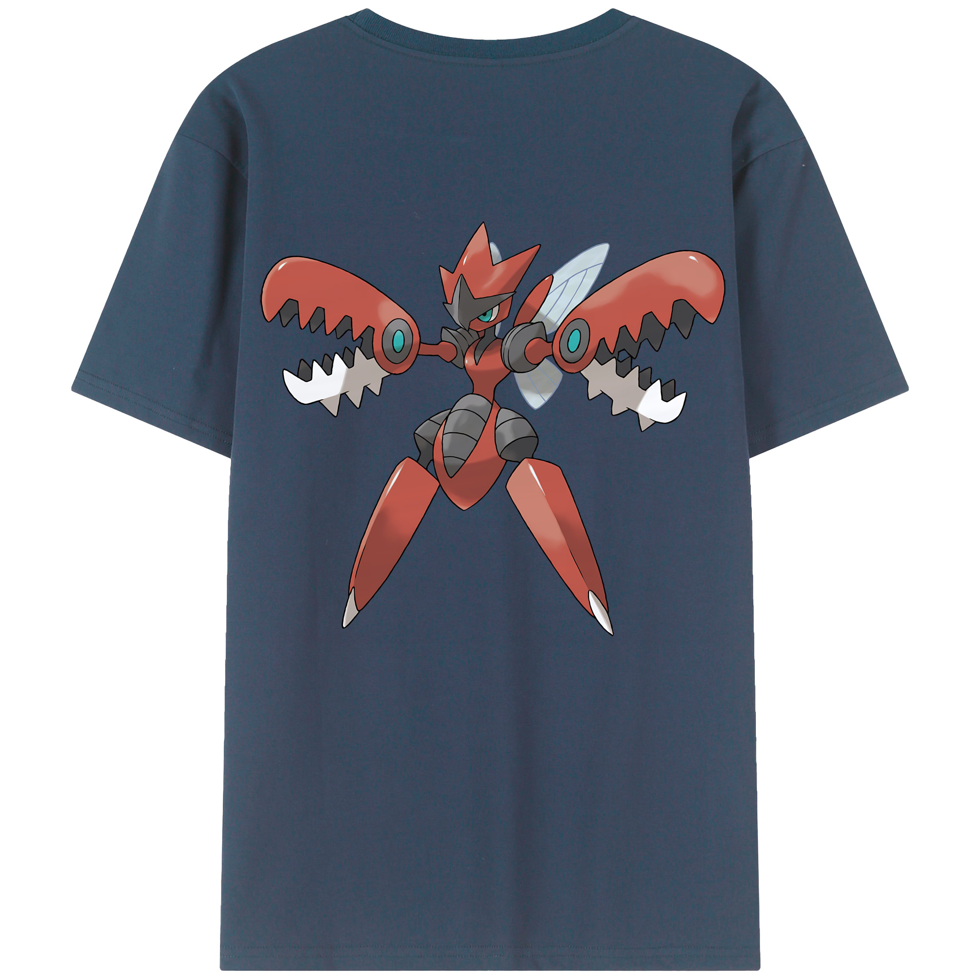 （画像用） ポケットモンスター Pokémon 綿100％ メンズ半袖Tシャツ（バックプリント） 通気性