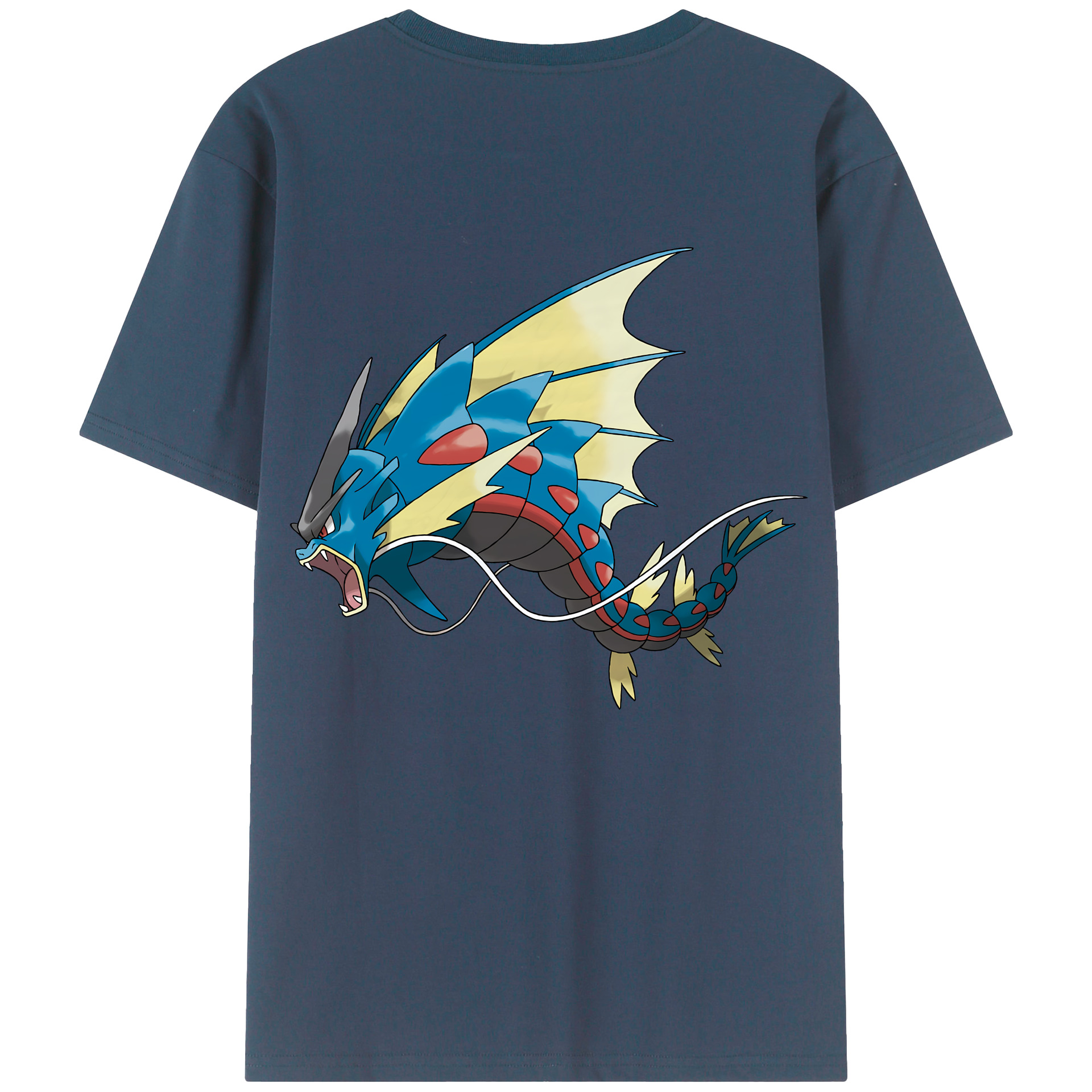 （画像用） ポケットモンスター Pokémon 綿100％ メンズ半袖Tシャツ（バックプリント） 通気性