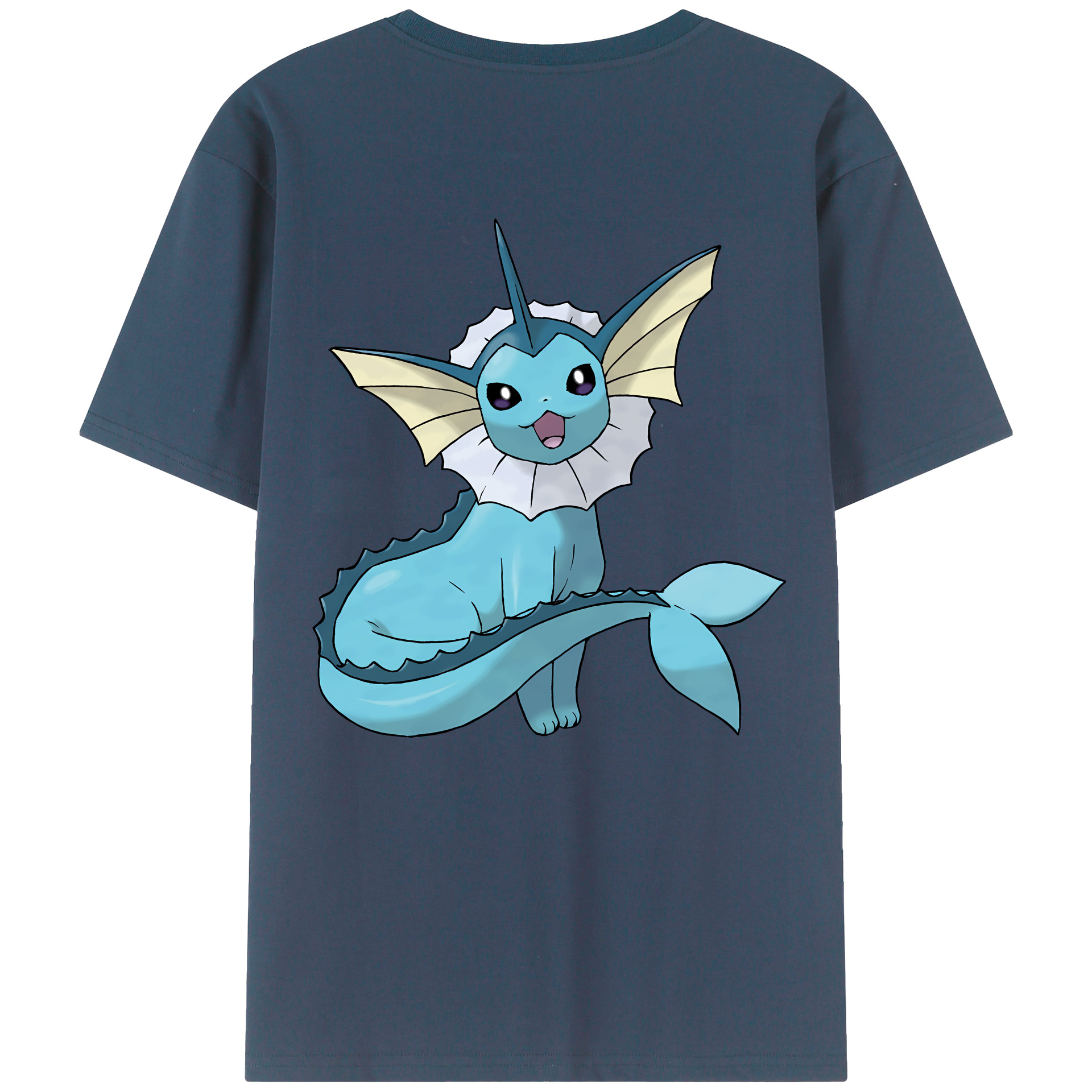 （画像用） ポケットモンスター Pokémon 綿100％ メンズ半袖Tシャツ（バックプリント） 通気性