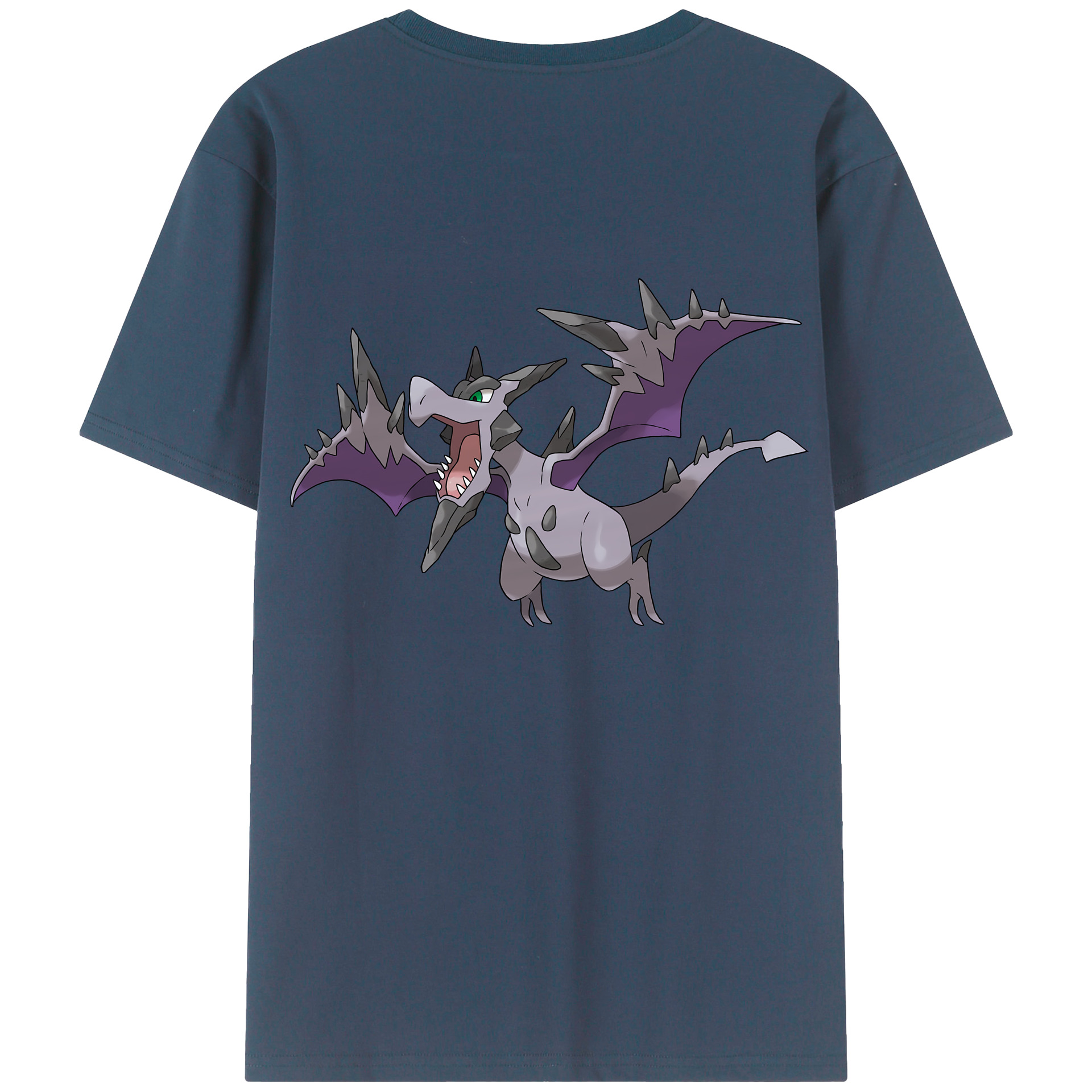 （画像用） ポケットモンスター Pokémon 綿100％ メンズ半袖Tシャツ（バックプリント） 通気性