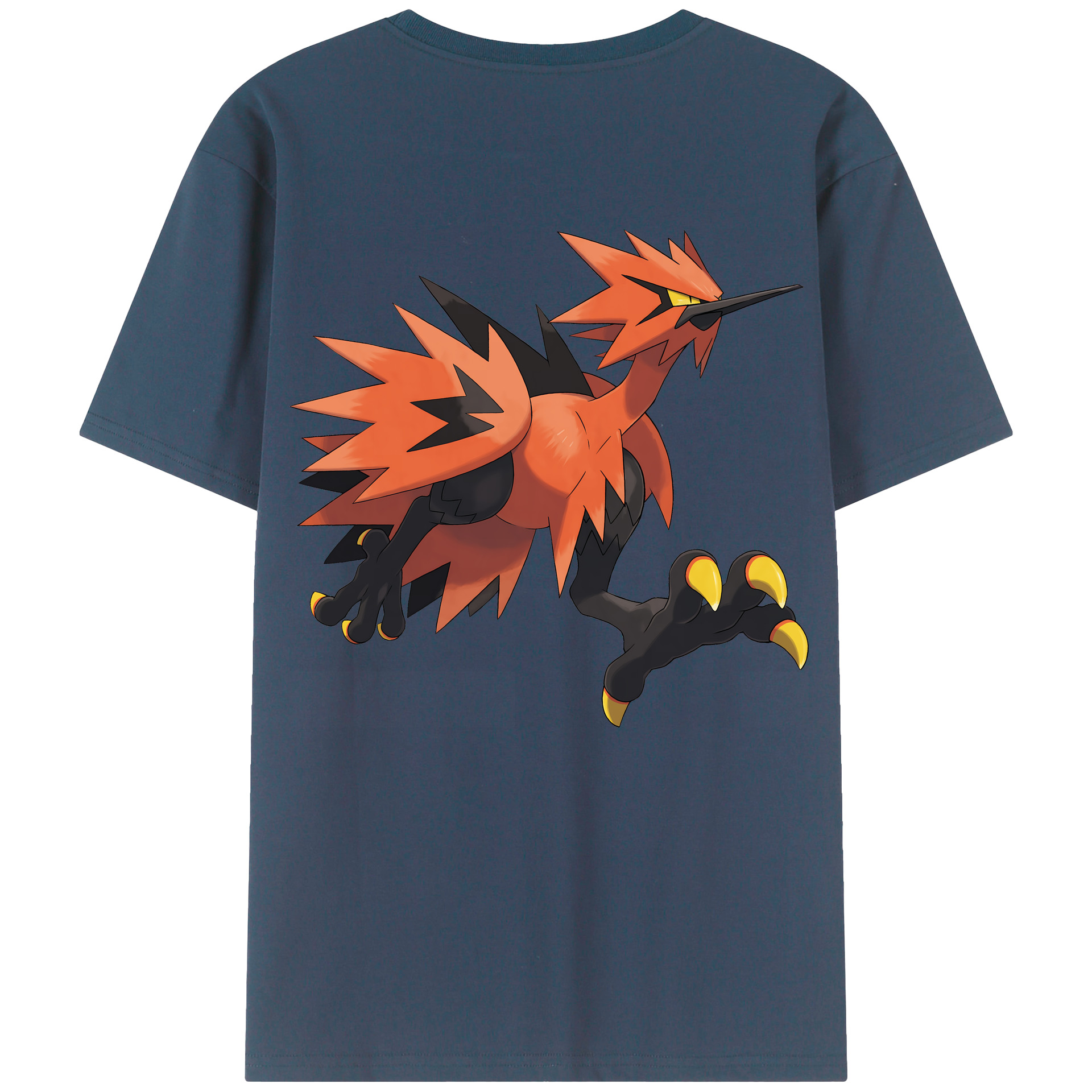 （画像用） ポケットモンスター Pokémon 綿100％ メンズ半袖Tシャツ（バックプリント） 通気性