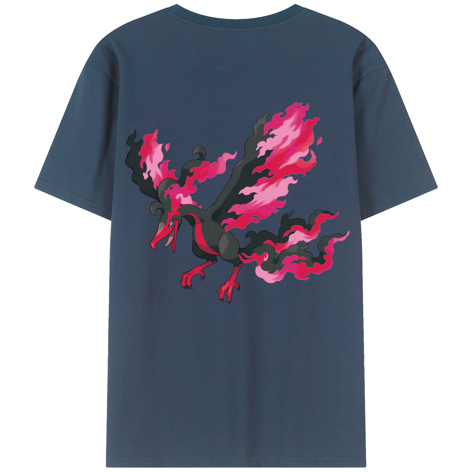 （画像用） ポケットモンスター Pokémon 綿100％ メンズ半袖Tシャツ（バックプリント） 通気性