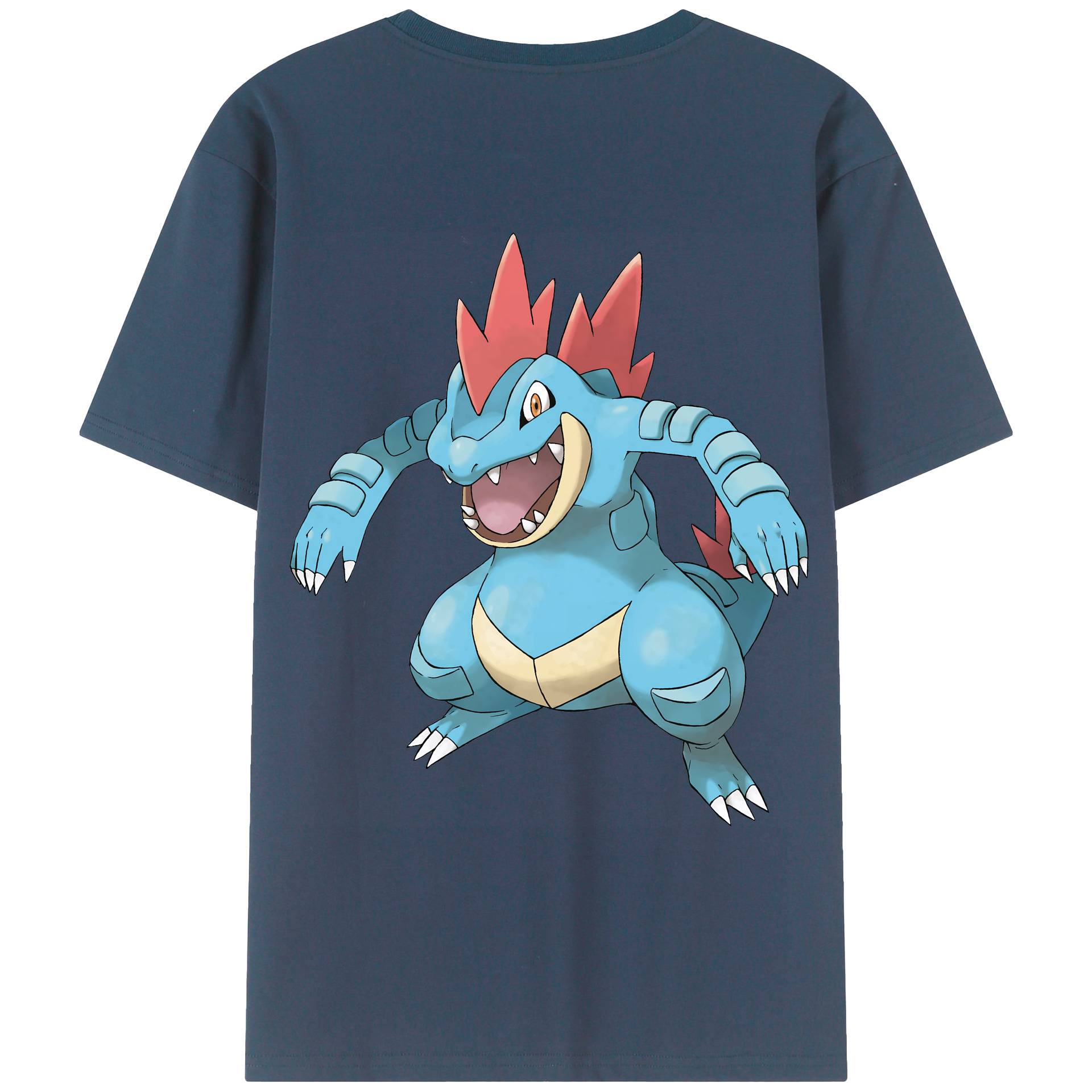 （画像用） ポケットモンスター Pokémon 綿100％ メンズ半袖Tシャツ（バックプリント） 通気性
