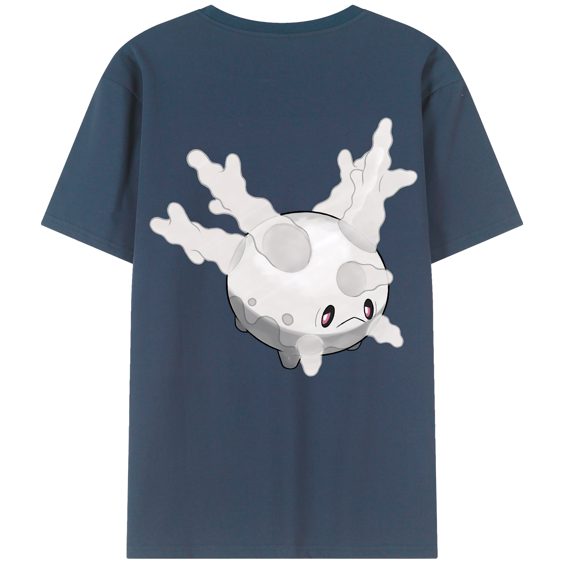 （画像用） ポケットモンスター Pokémon 綿100％ メンズ半袖Tシャツ（バックプリント） 通気性