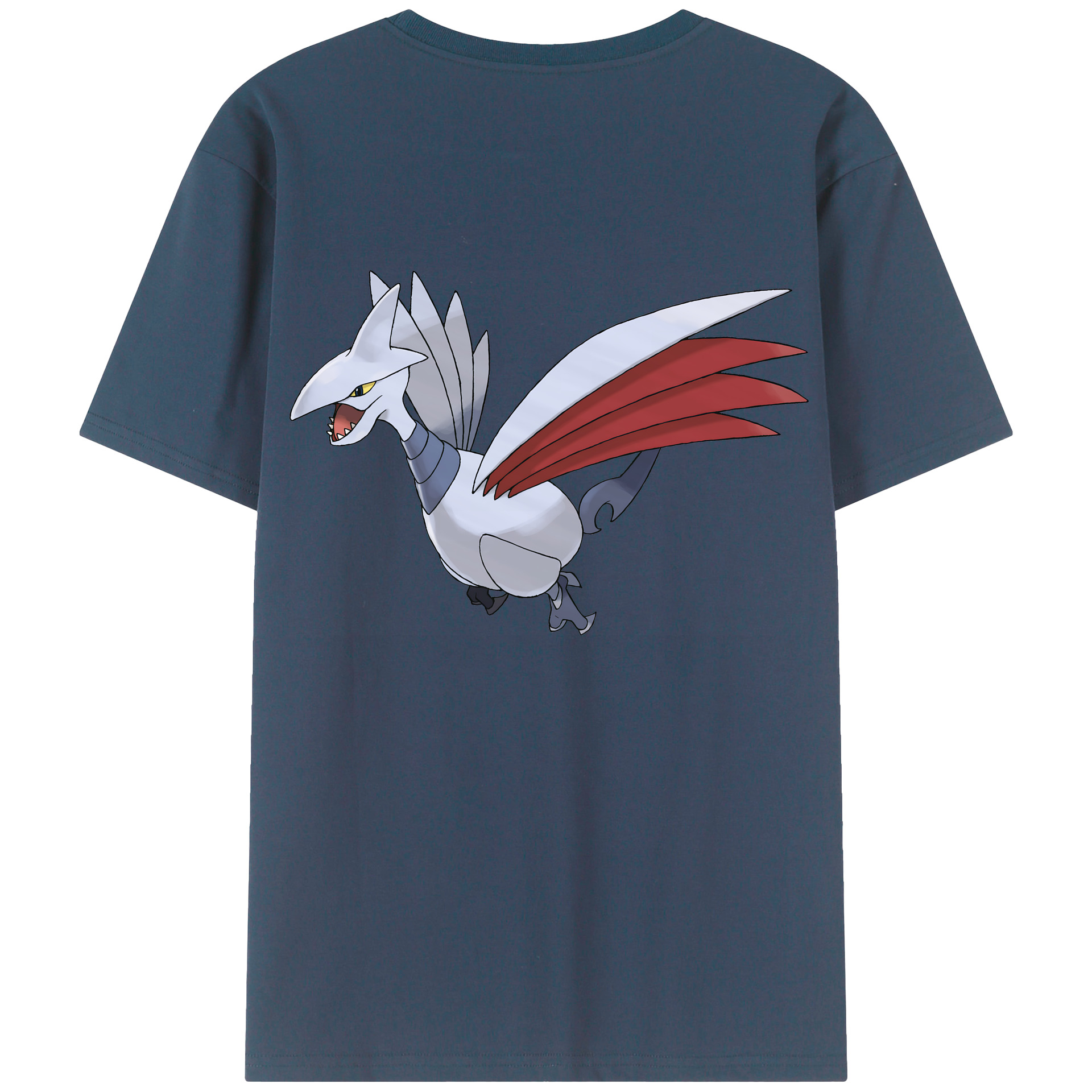 （画像用） ポケットモンスター Pokémon 綿100％ メンズ半袖Tシャツ（バックプリント） 通気性