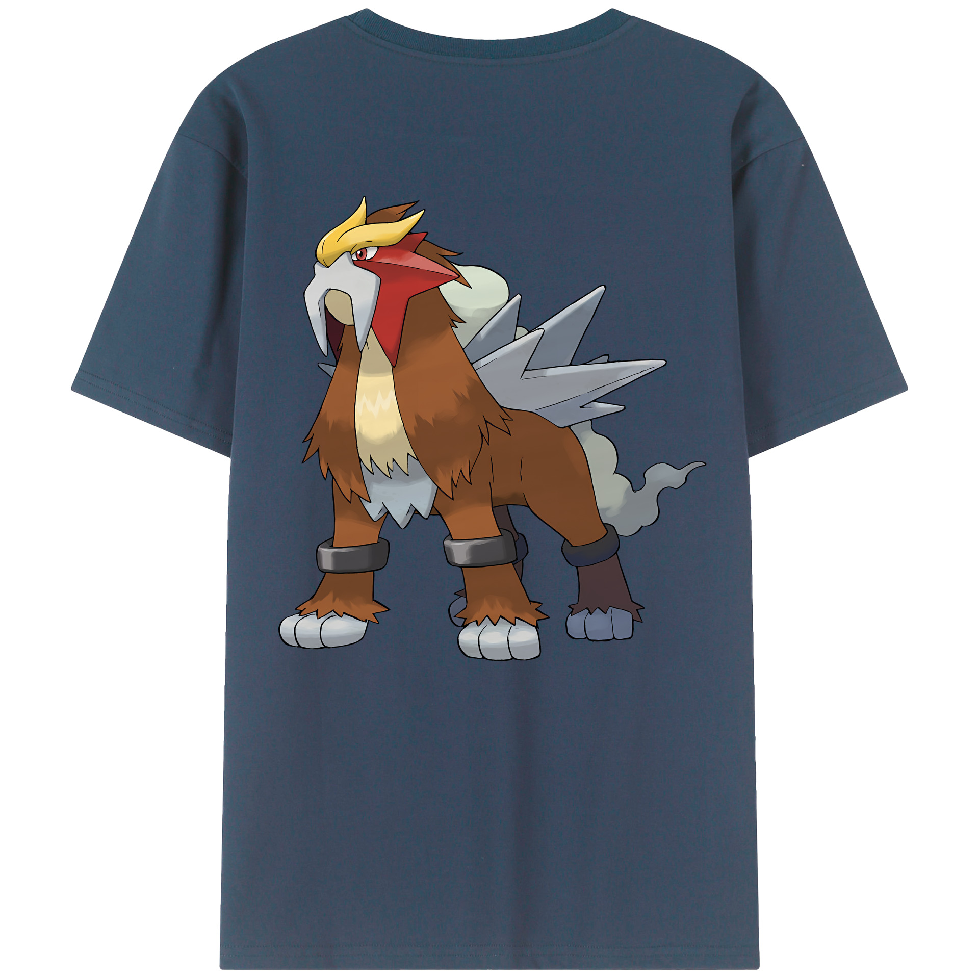 （画像用） ポケットモンスター Pokémon 綿100％ メンズ半袖Tシャツ（バックプリント） 通気性