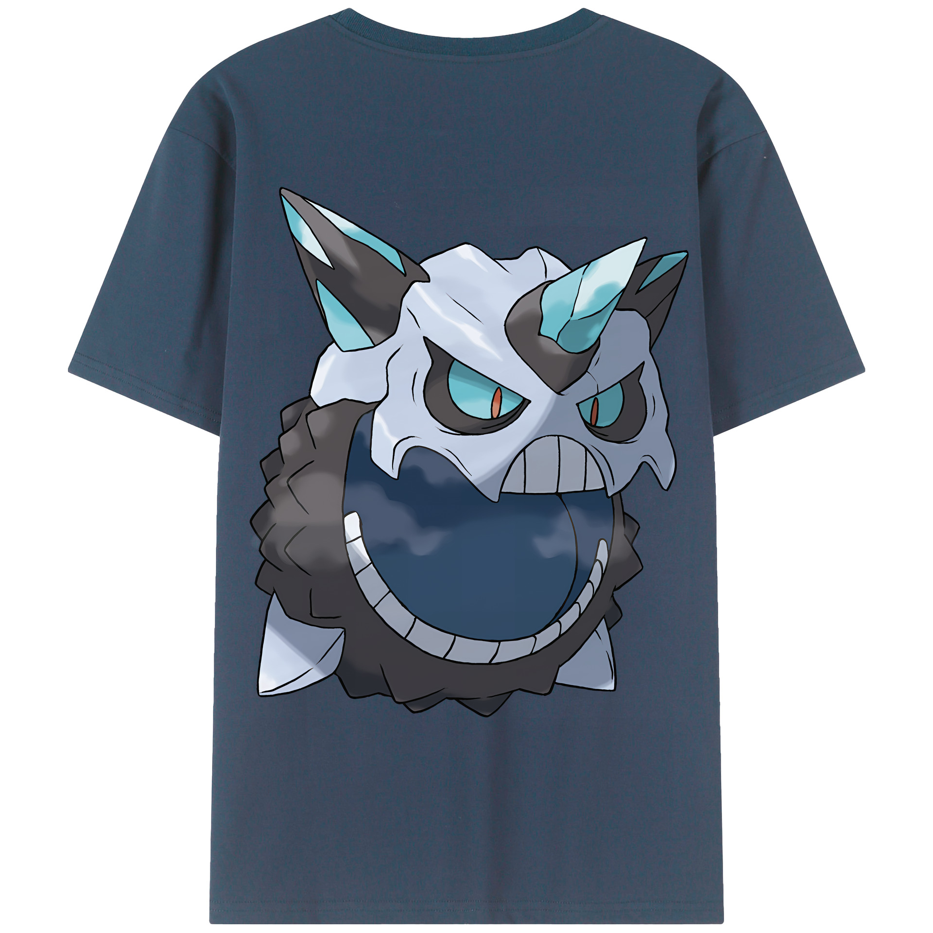 （画像用） ポケットモンスター Pokémon 綿100％ メンズ半袖Tシャツ（バックプリント） 通気性