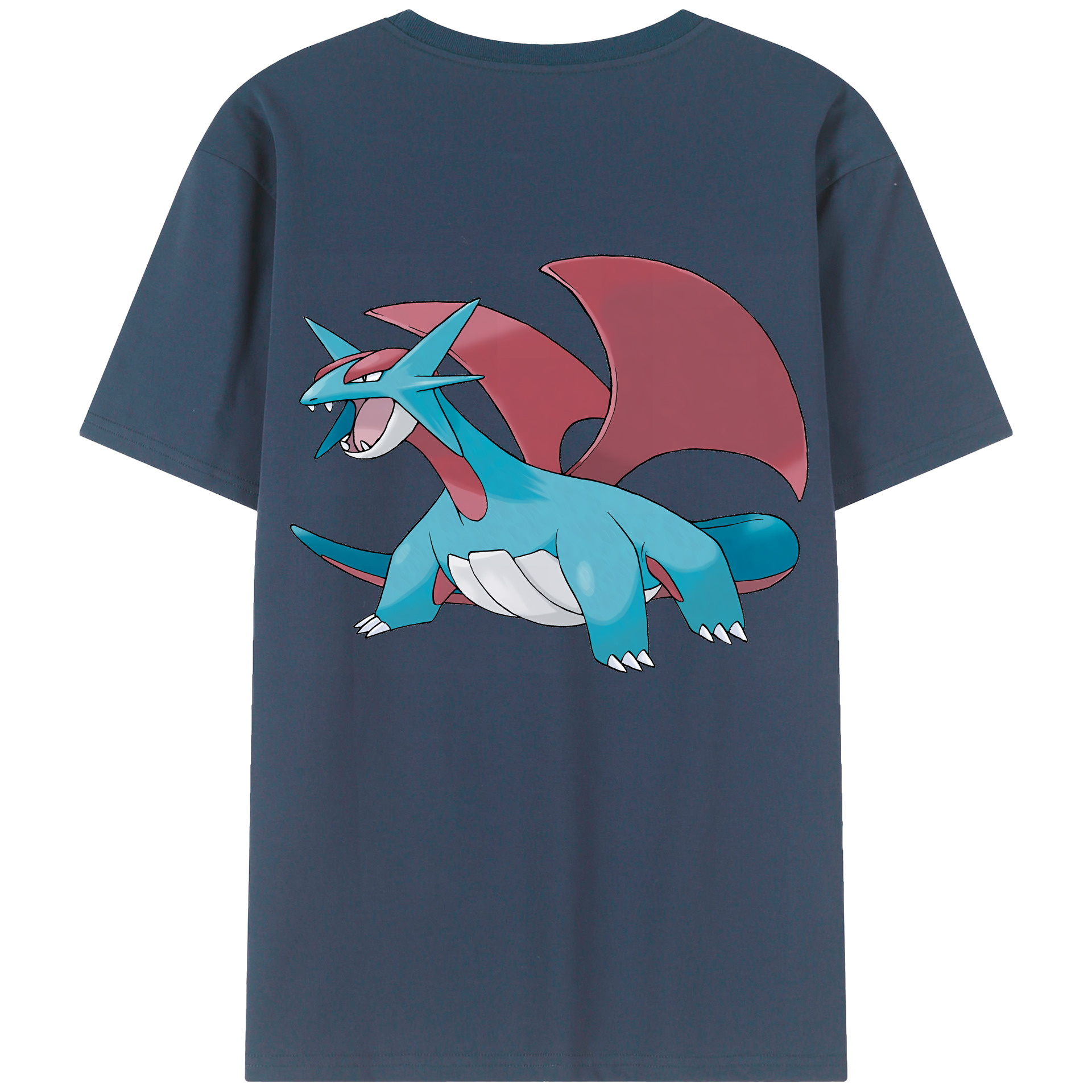 （画像用） ポケットモンスター Pokémon 綿100％ メンズ半袖Tシャツ（バックプリント） 通気性
