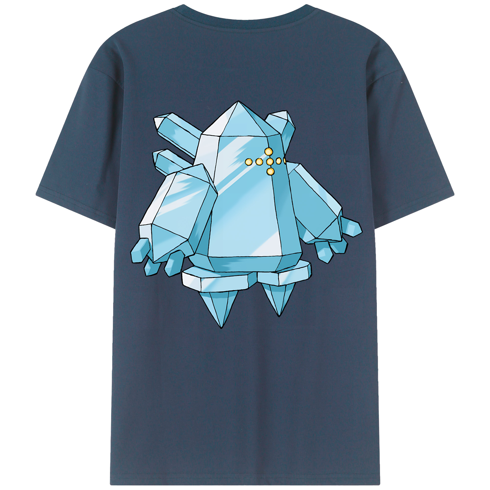（画像用） ポケットモンスター Pokémon 綿100％ メンズ半袖Tシャツ（バックプリント） 通気性