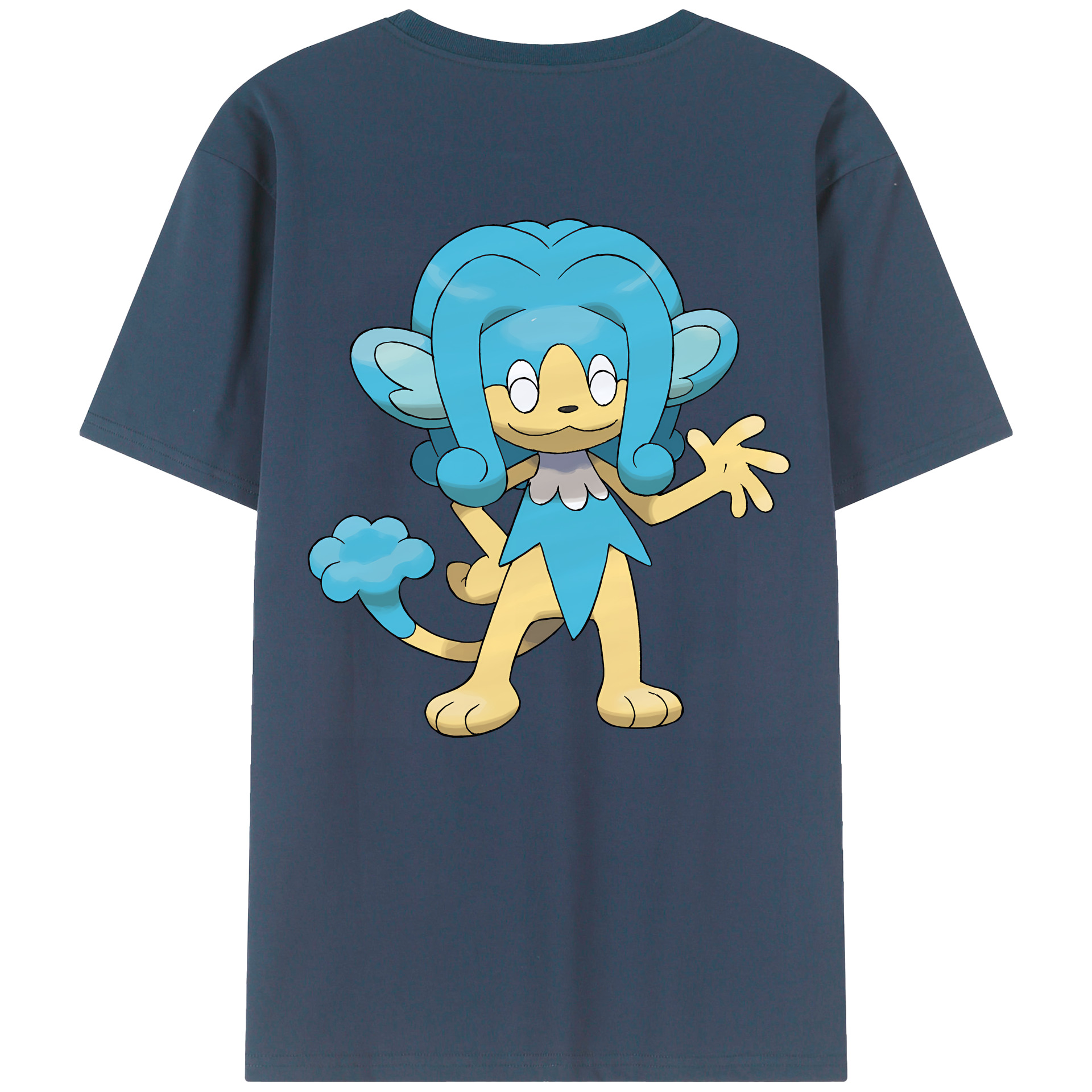 （画像用） ポケットモンスター Pokémon 綿100％ メンズ半袖Tシャツ（バックプリント） 通気性