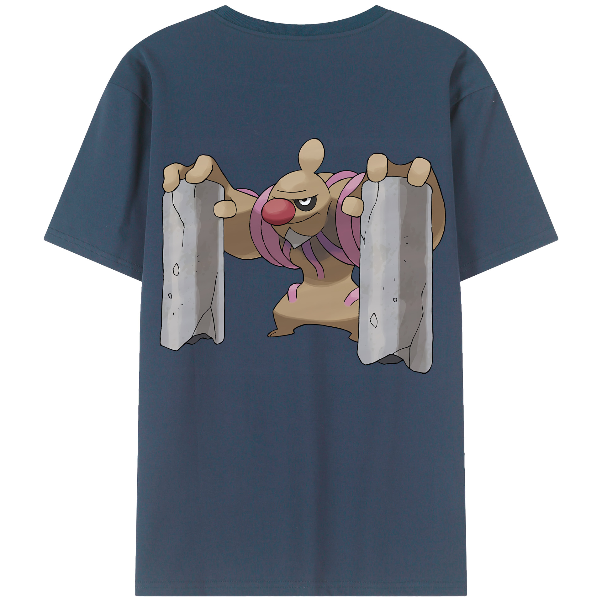 （画像用） ポケットモンスター Pokémon 綿100％ メンズ半袖Tシャツ（バックプリント） 通気性